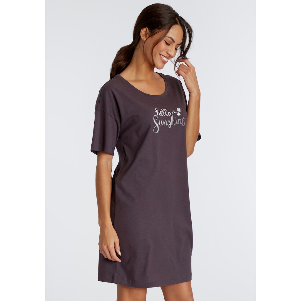 Vivance Dreams Sleepshirt, mit Frontdruck