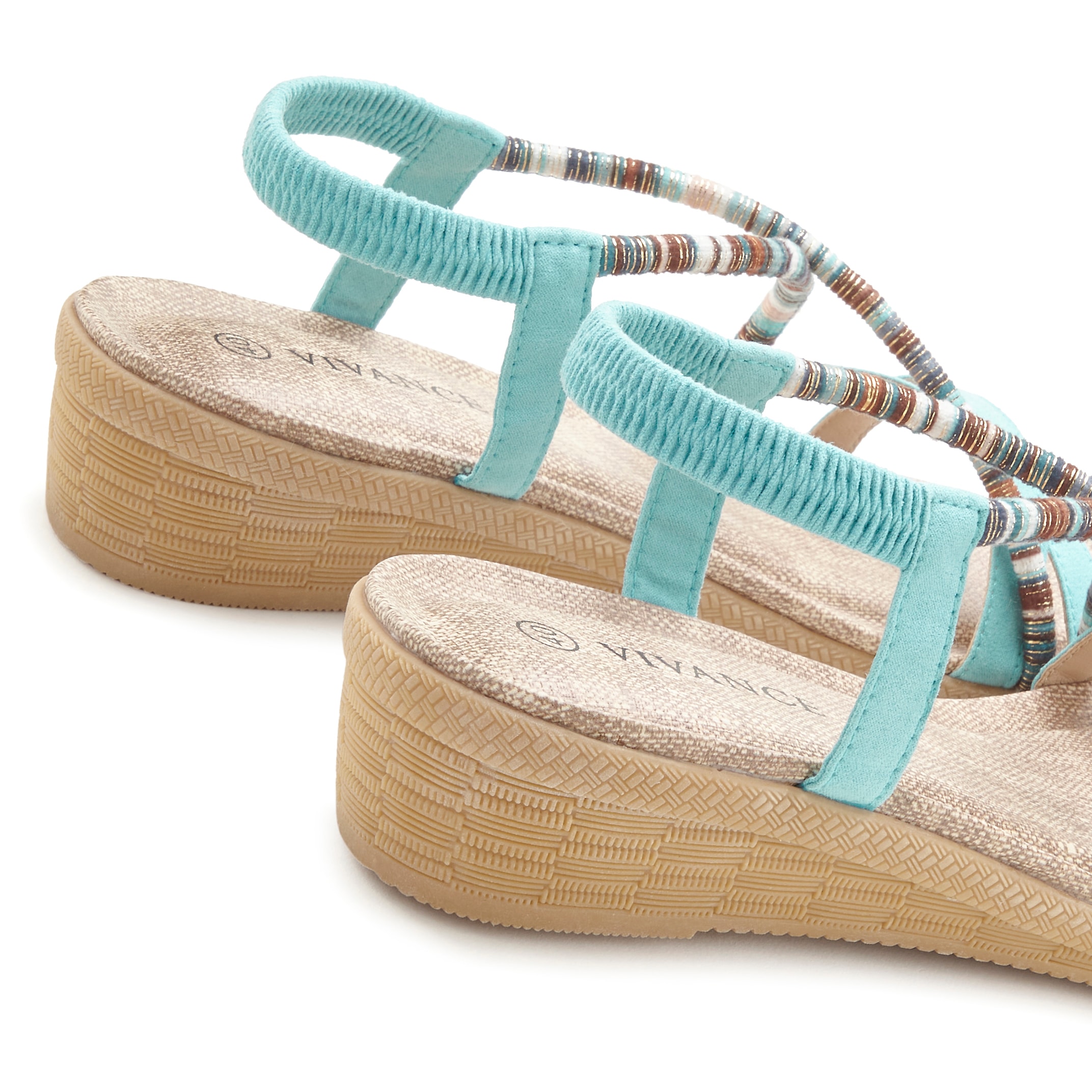 Vivance Sandale »Sommerschuh«, mit dezenten Schmuckelementen, Sandalette, Sommerschuh VEGAN
