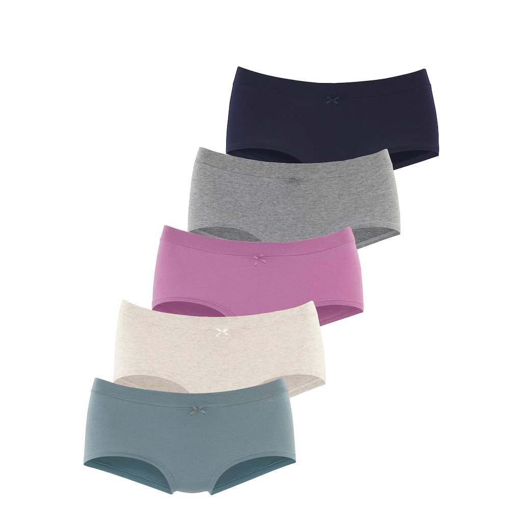 Vivance Panty, (5er-Pack), mit breitem Bündchen ohne zusätzliches Gummi