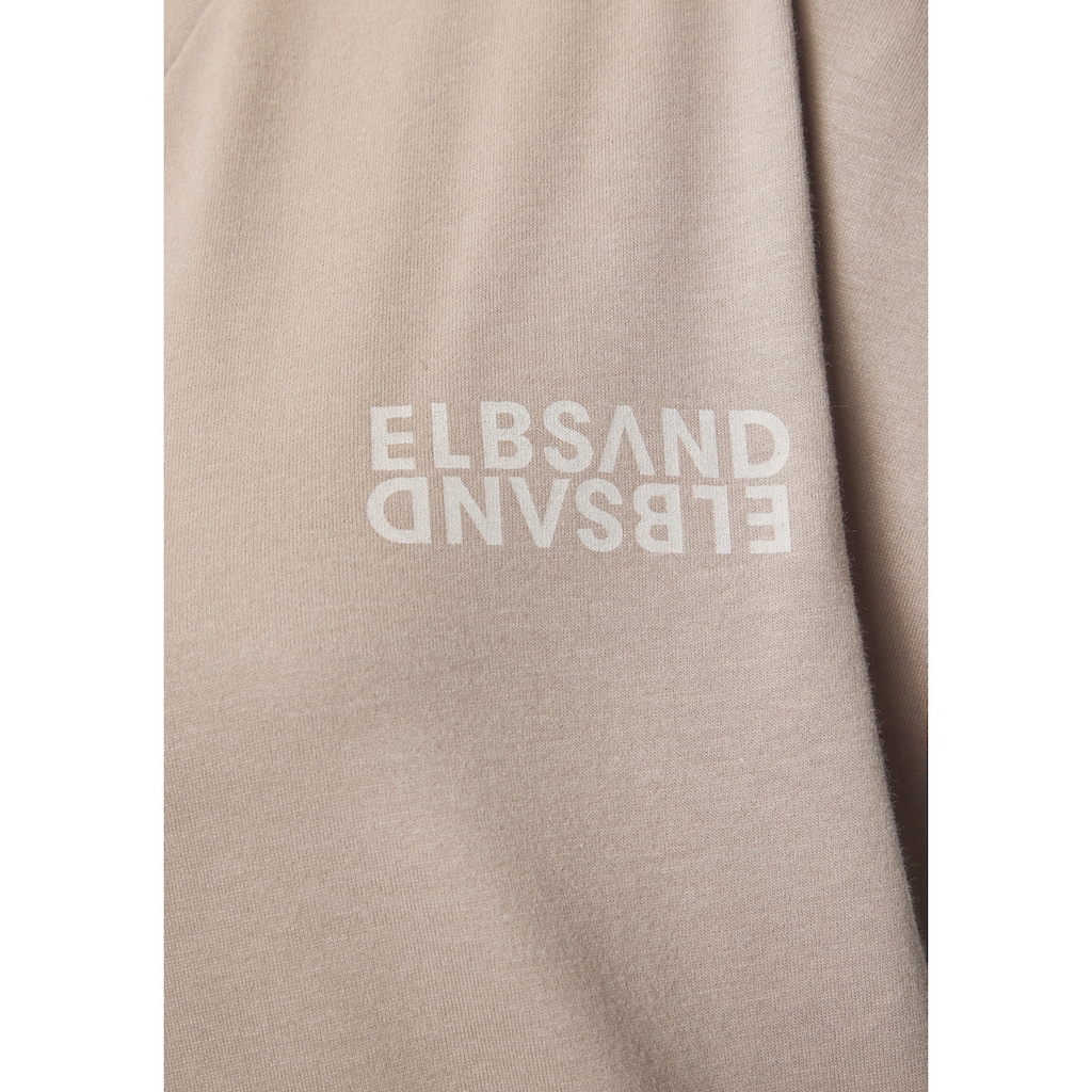 Elbsand V-Shirt, mit Logoprint, Kurzarmshirt, Basic