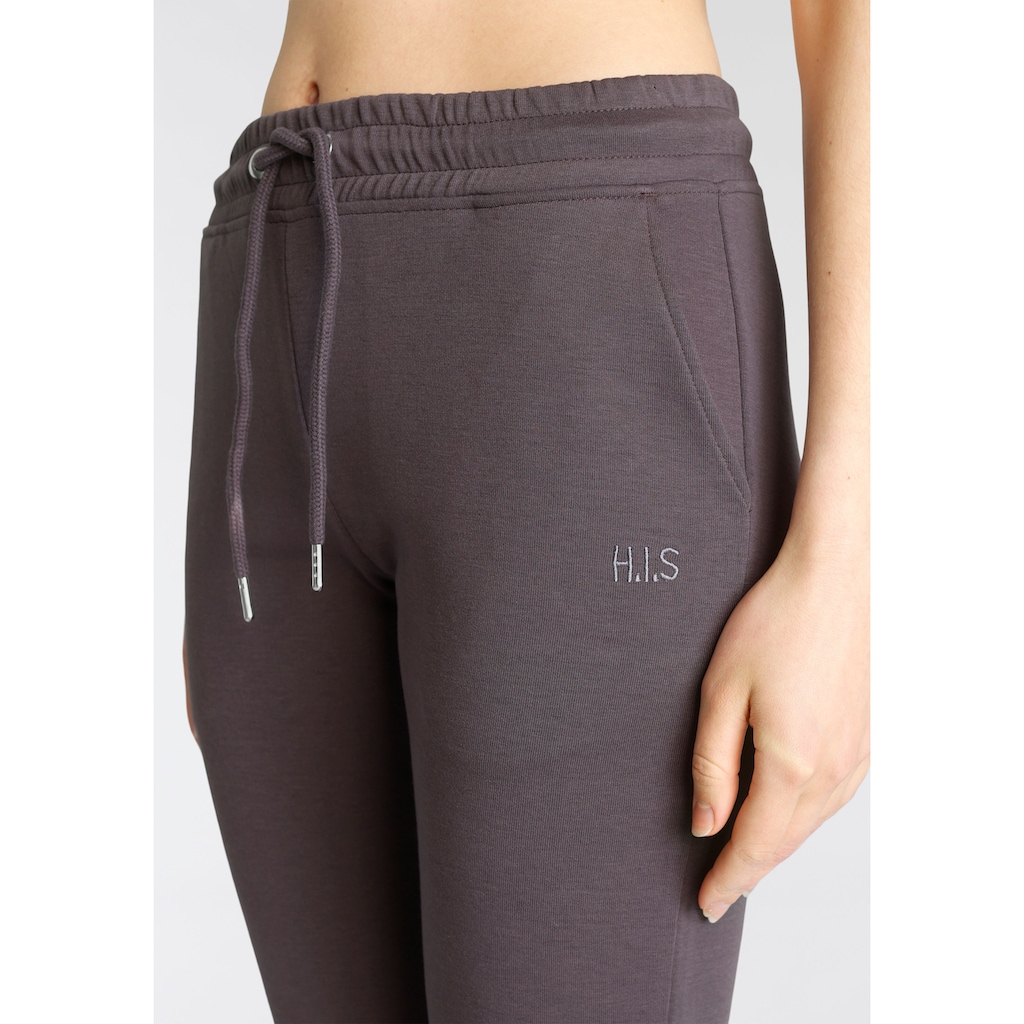H.I.S Sweathose, Schlupfhose mit kleinem Aufschlag am Saum, Loungewear