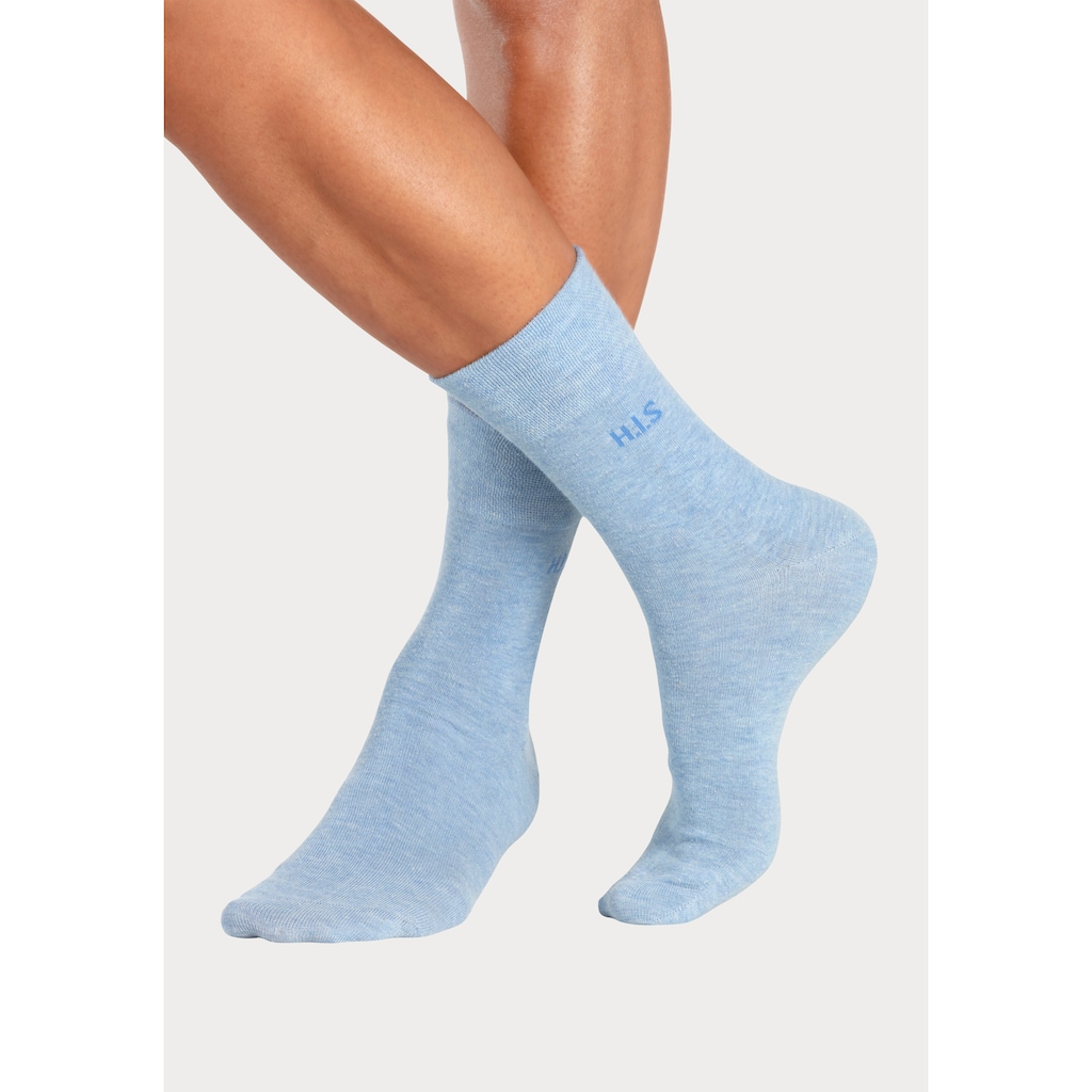 H.I.S Socken, (Packung, 12 Paar), ohne einschneidendes Gummi