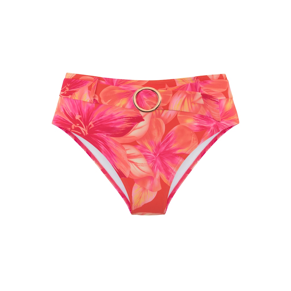 s.Oliver Highwaist-Bikini-Hose »Jayce«, mit breitem Gürtel