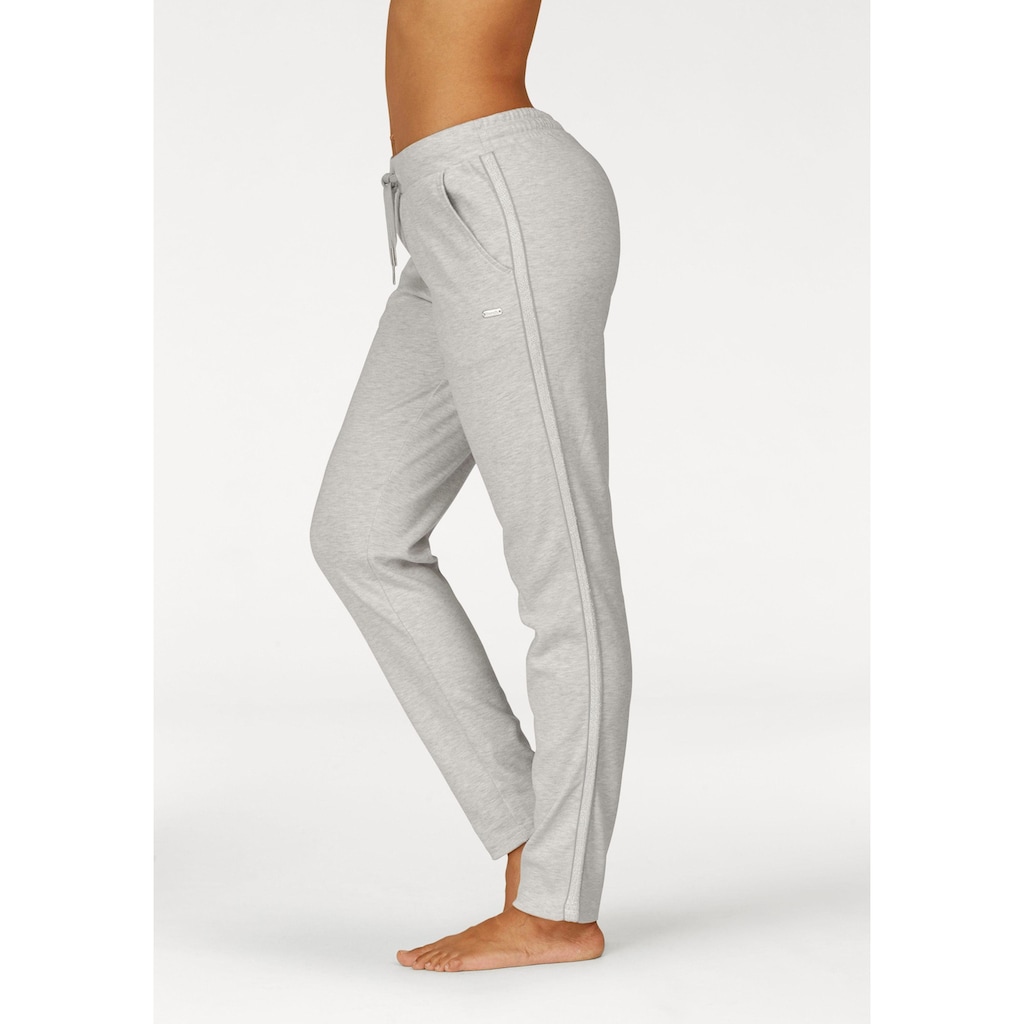 Bench. Loungewear Homewearhose, mit Metallic-Streifen, Loungewear, Loungeanzug