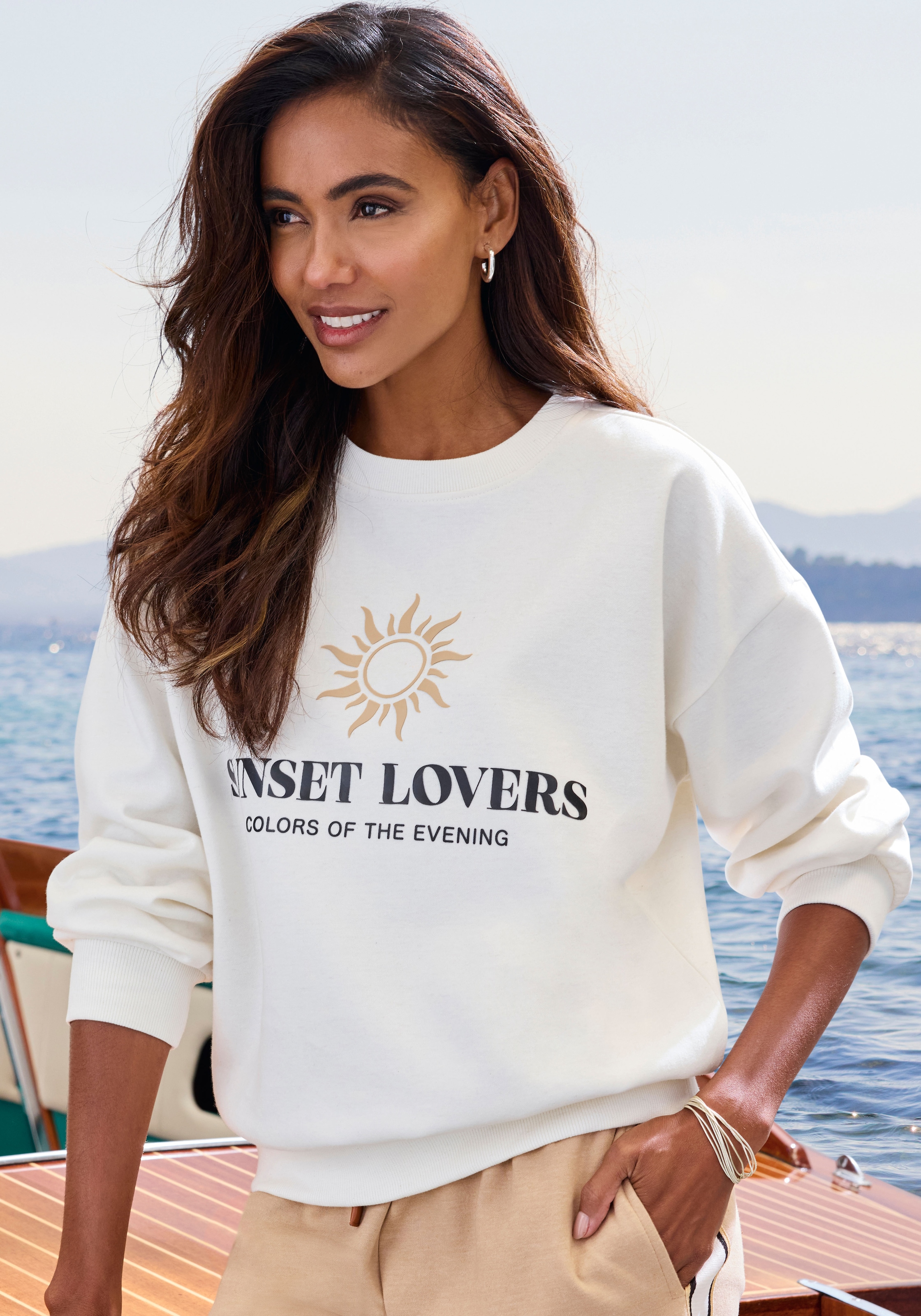 H.I.S Sweatshirt, mit grossem Front-Print, Loungewear