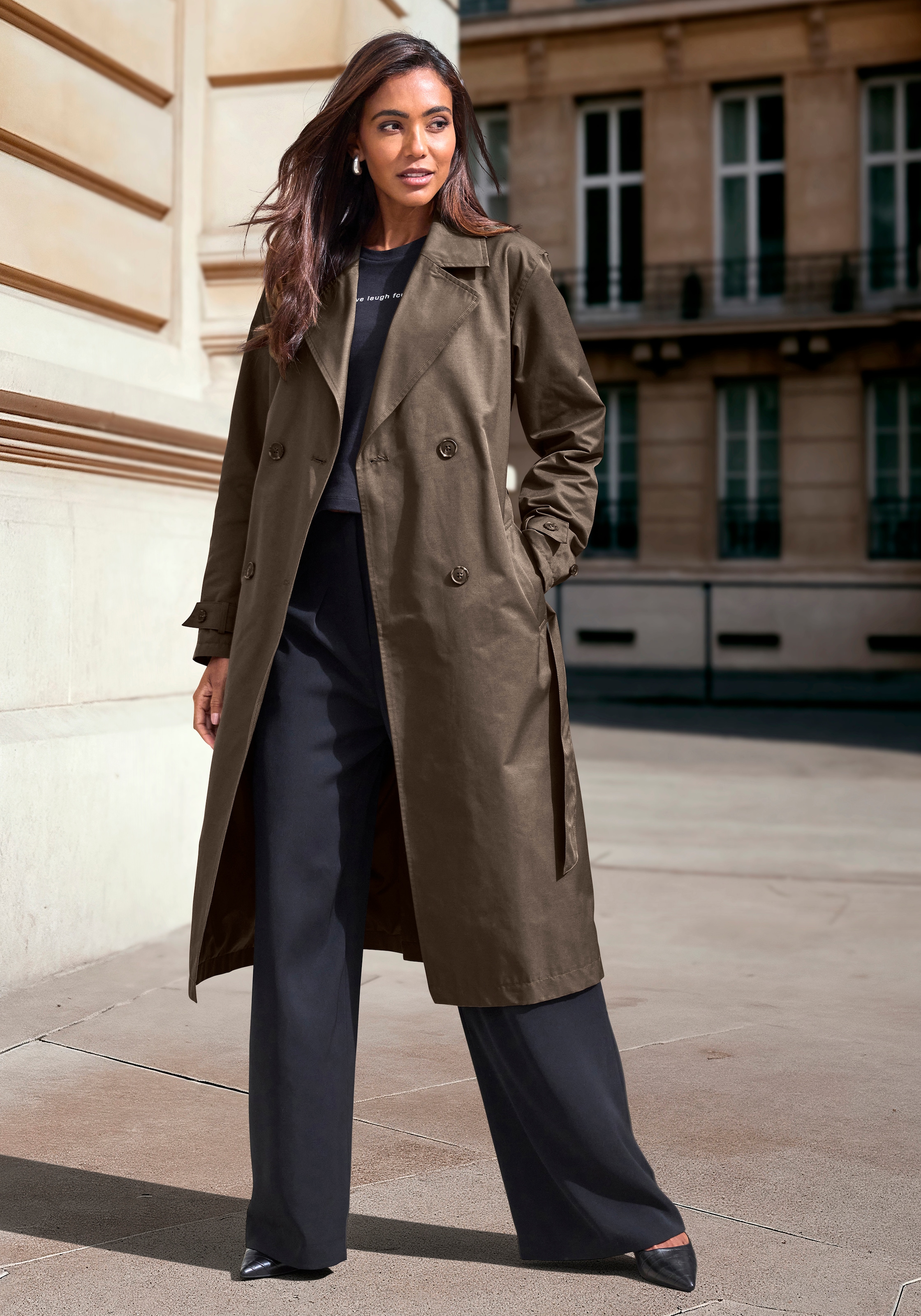 French Connection Langjacke Trenchcoat im Blouson-Style