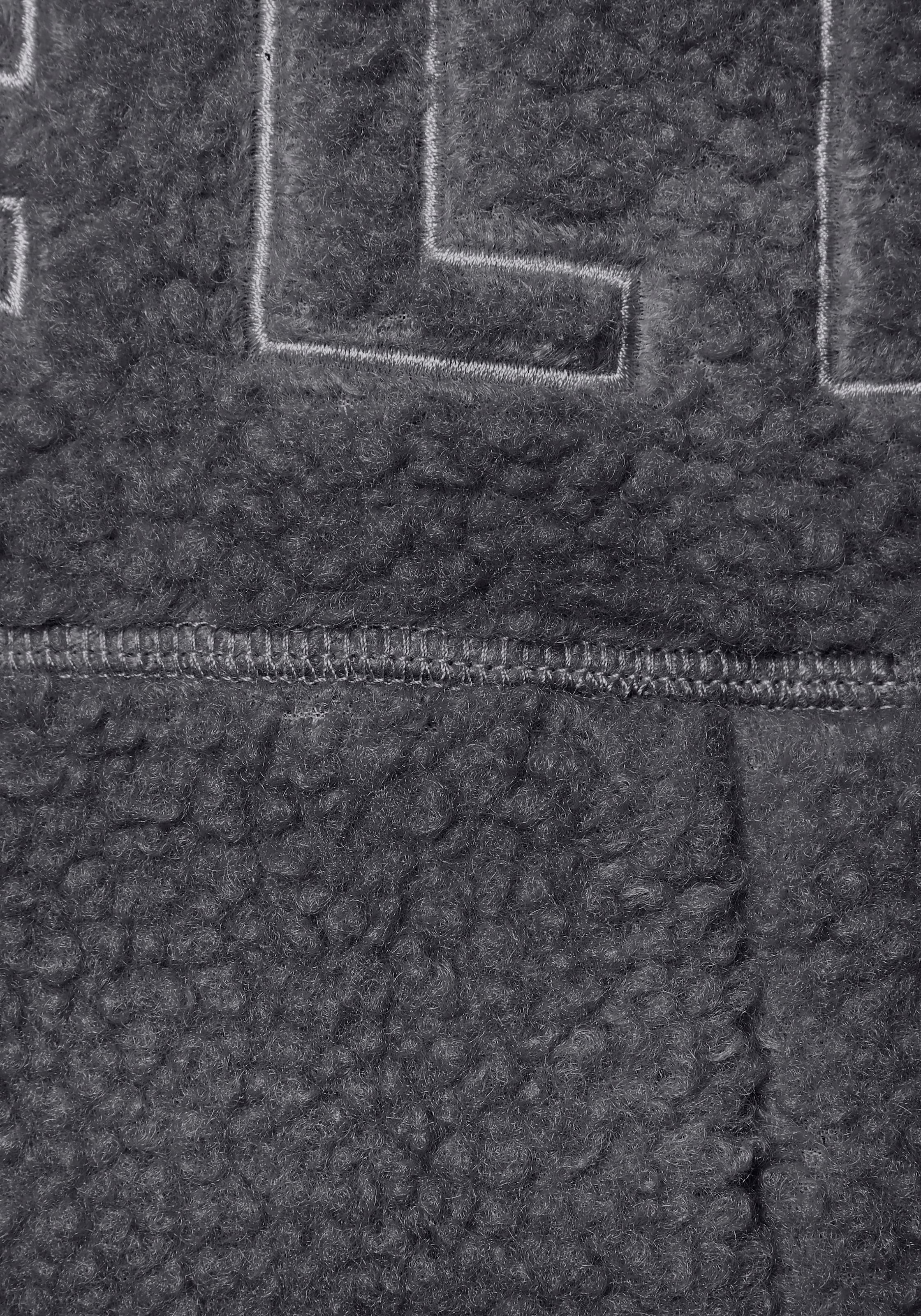 Elbsand Gilet polaire avec grande broderie texte