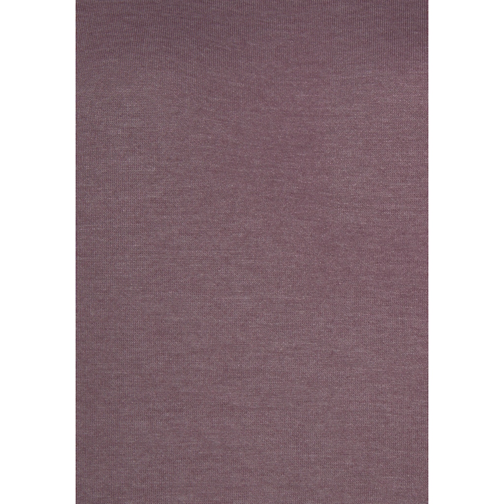 Bench. Loungewear Longsweatshirt, mit Stehkragen in Layeroptik und Kängurutasche, Loungewear