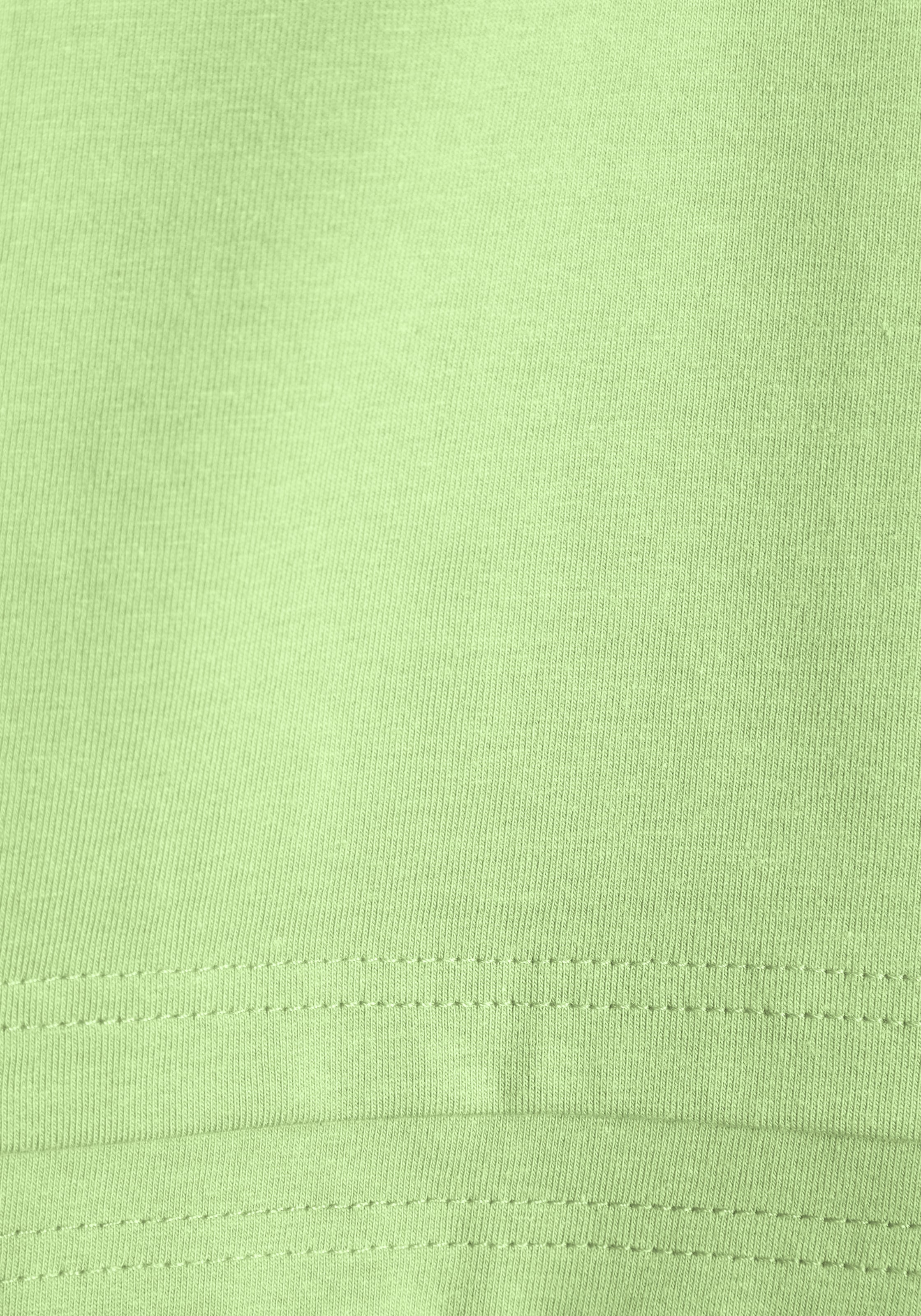 LASCANA T-shirt à manches courtes mit kastigem Schnitt und Lagen-Look