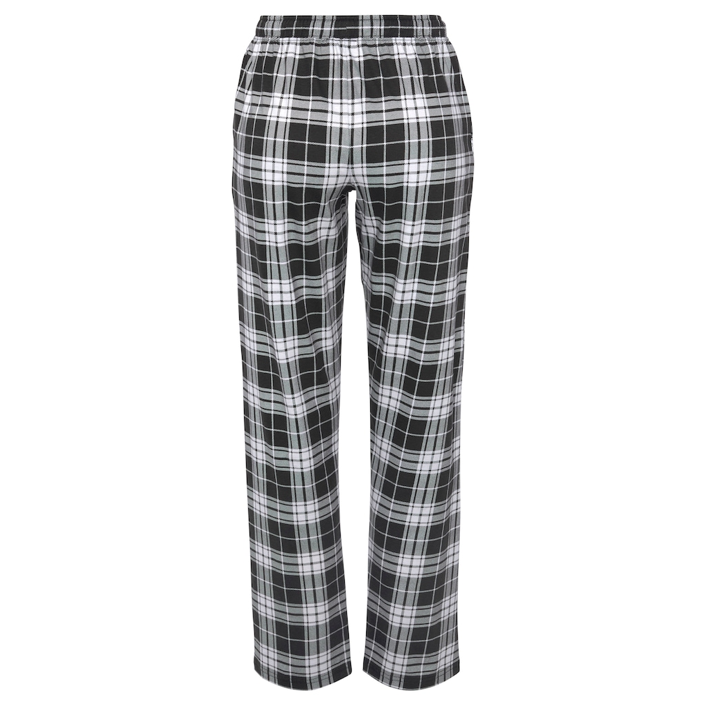 Vivance Dreams Pyjamahose, mit Schwarz-Weiss-Druck