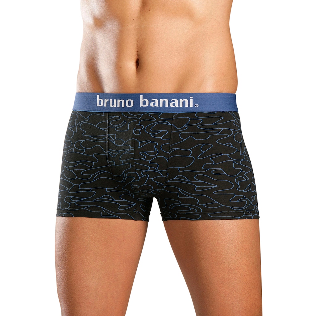 Bruno Banani Boxer »Boxershorts für Herren«, (Packung, 4 St.), mit Kontrast-Webbund
