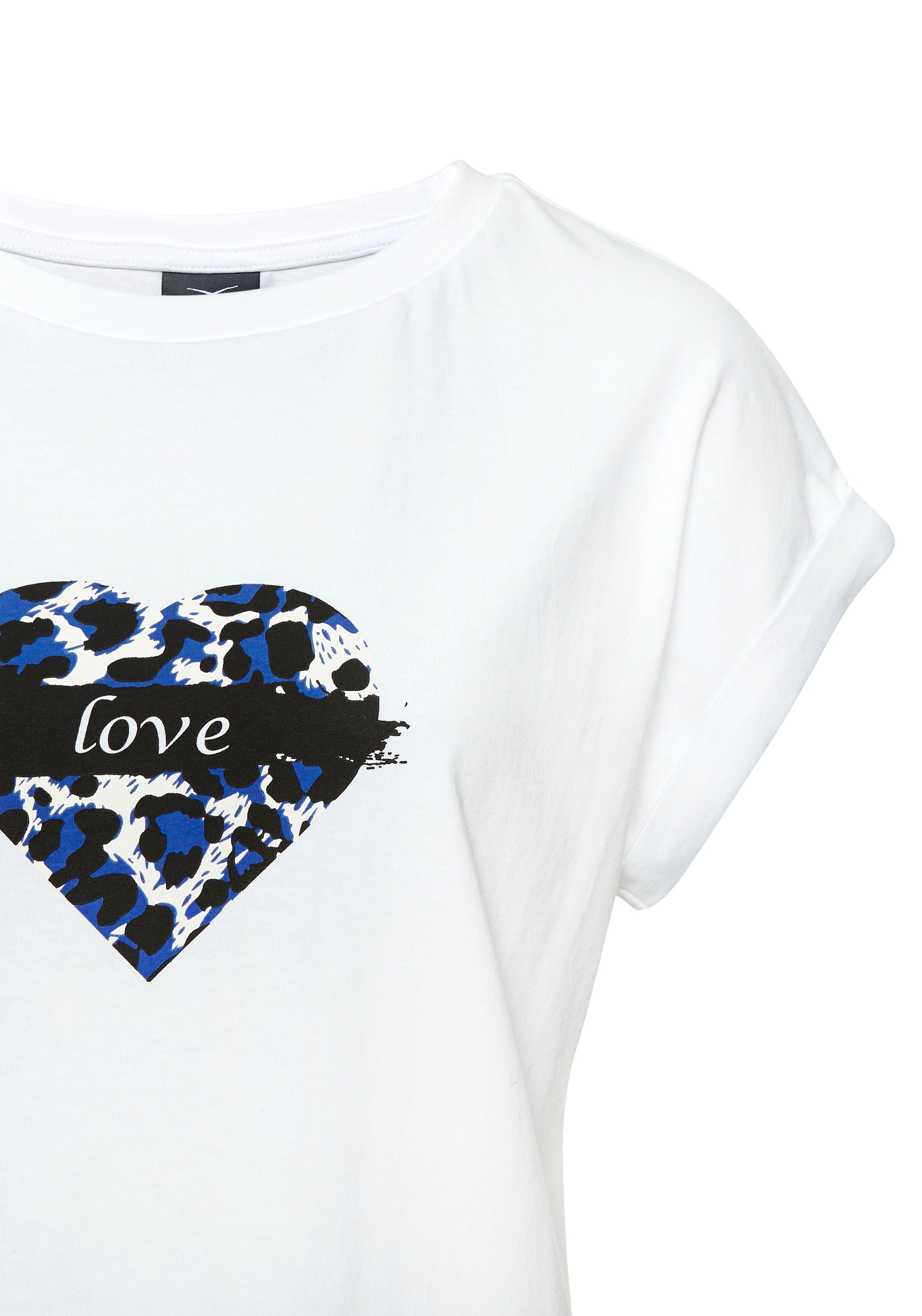 LASCANA Print-Shirt, aus Baumwolle, Damen T-Shirt, Basic