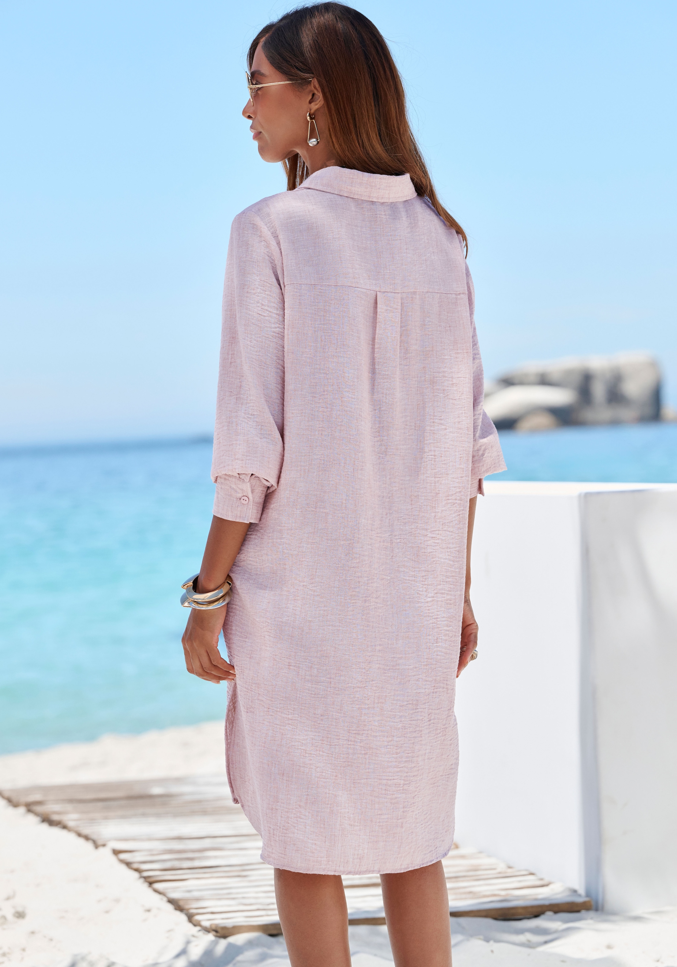 Buffalo Short tissé »aus strukturierter Webware mit Melange-Optik«  short d'été court, shorts de plage aérés, qualité légère estivale