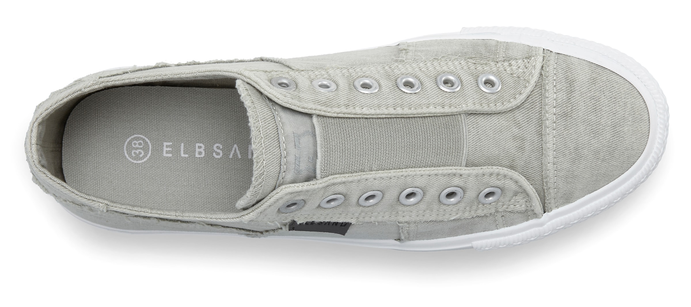 Elbsand Slip-On Sneaker, aus Textil, bequemer Elastik Einsatz, Halbschuh, Slipper,Freizeitschuh