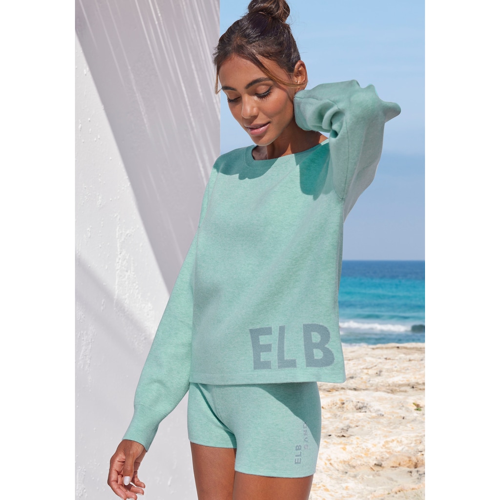Elbsand Strickhose, aus hochwertigem Strick, mit Logostickerei, Loungewear