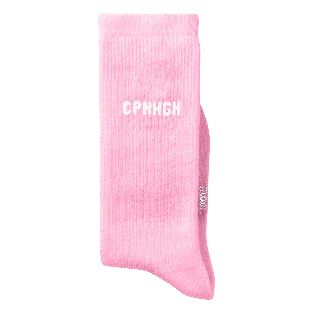 Copenhagen Studios Basicsocken, (Packung, 3 Paar), mit Rippstruktur und Stickerei
