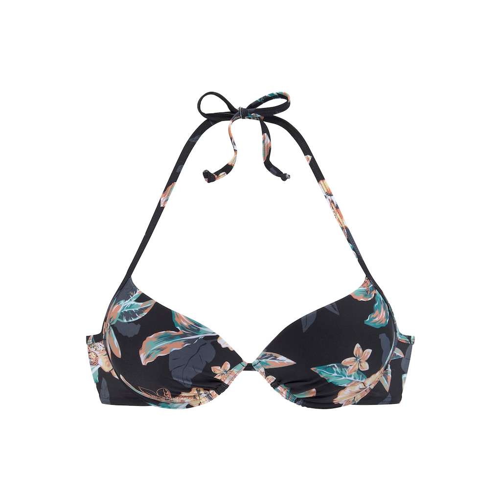 Venice Beach Push-Up-Bikini-Top »Lori«, wattierte Cups, mit integriertem Push-up-Effekt, im Nacken zu binden