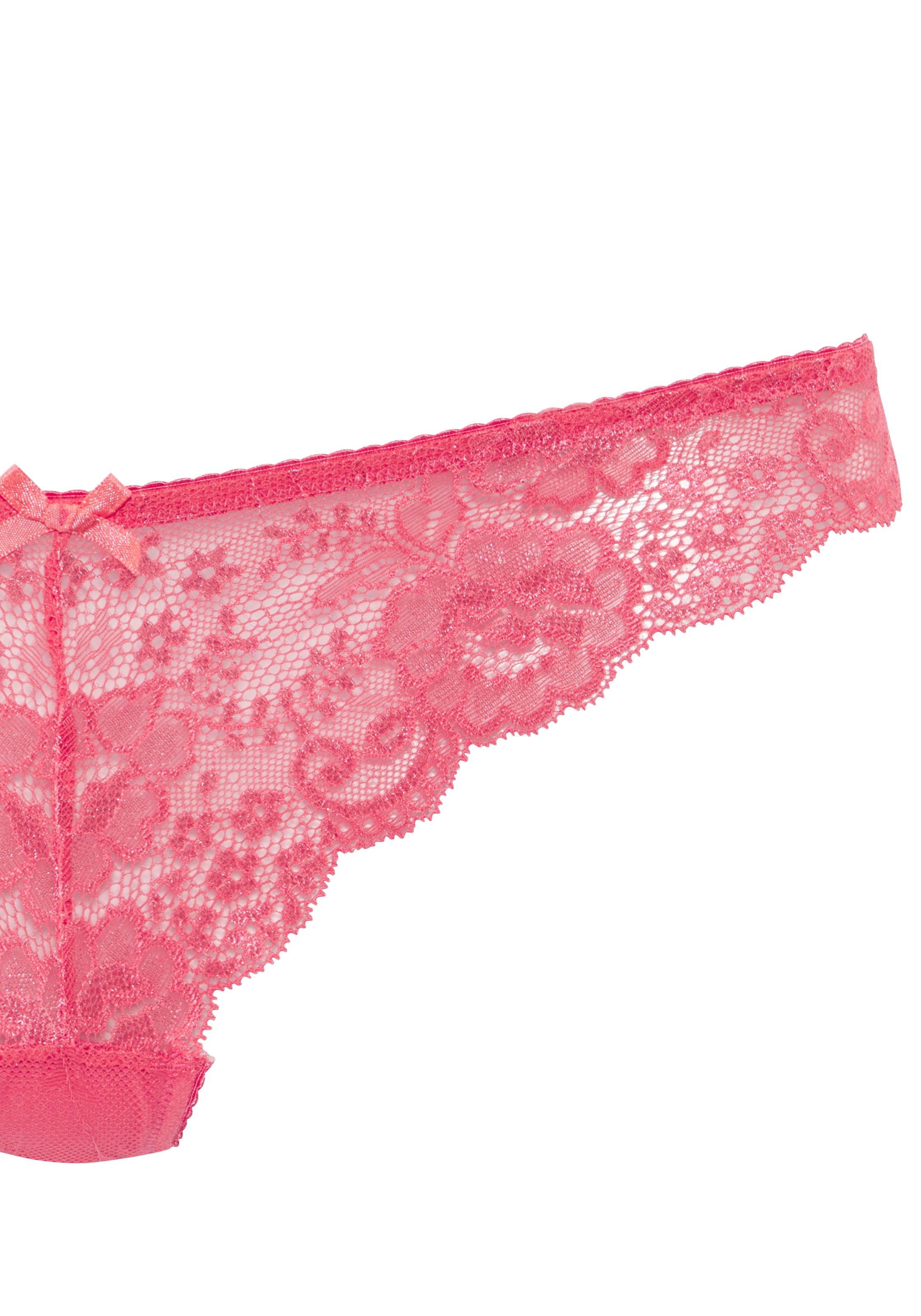LASCANA String, aus schöner Vollspitze und Schleife
