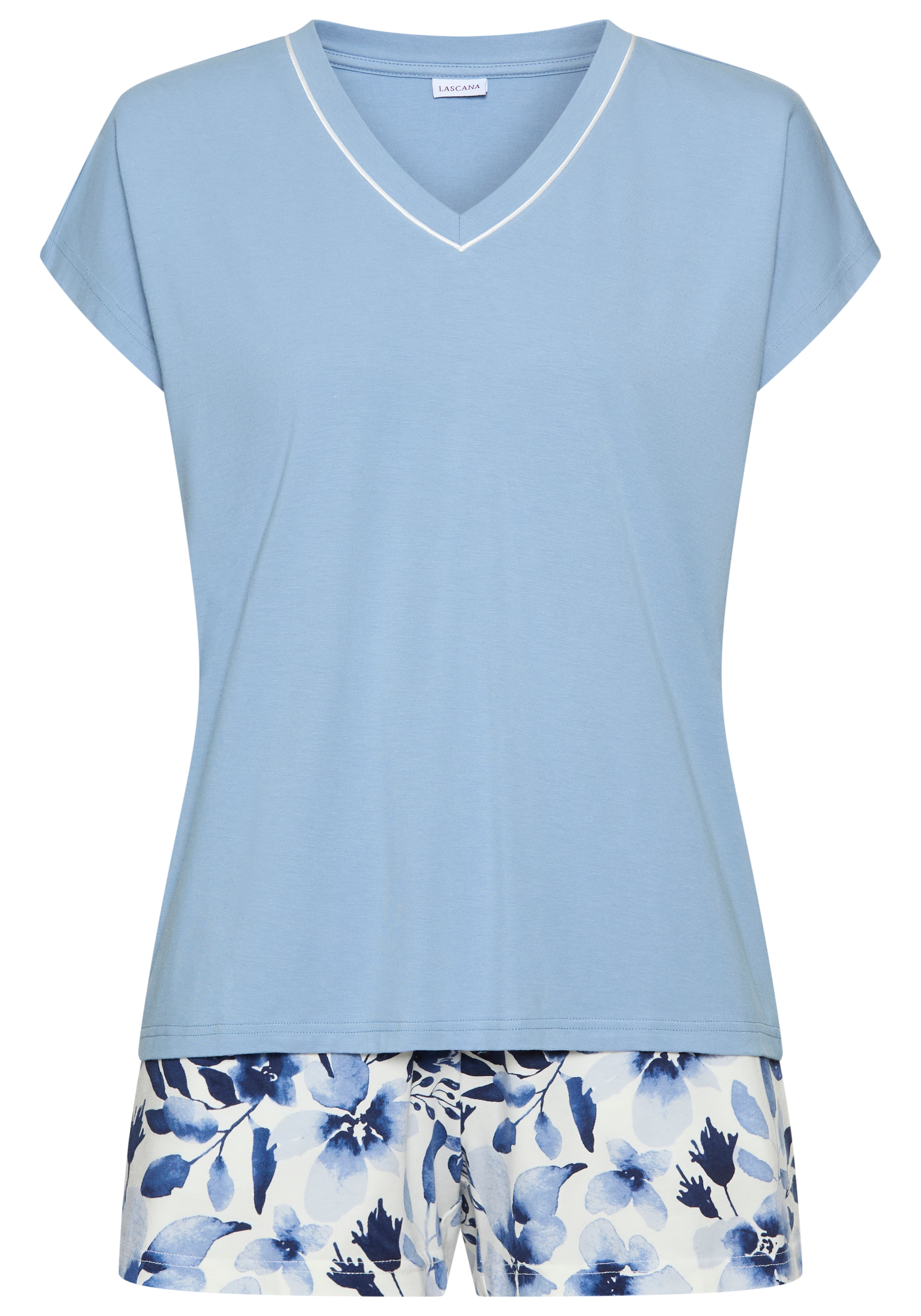 LASCANA Shorty Ensemble, 2 avec short imprimé