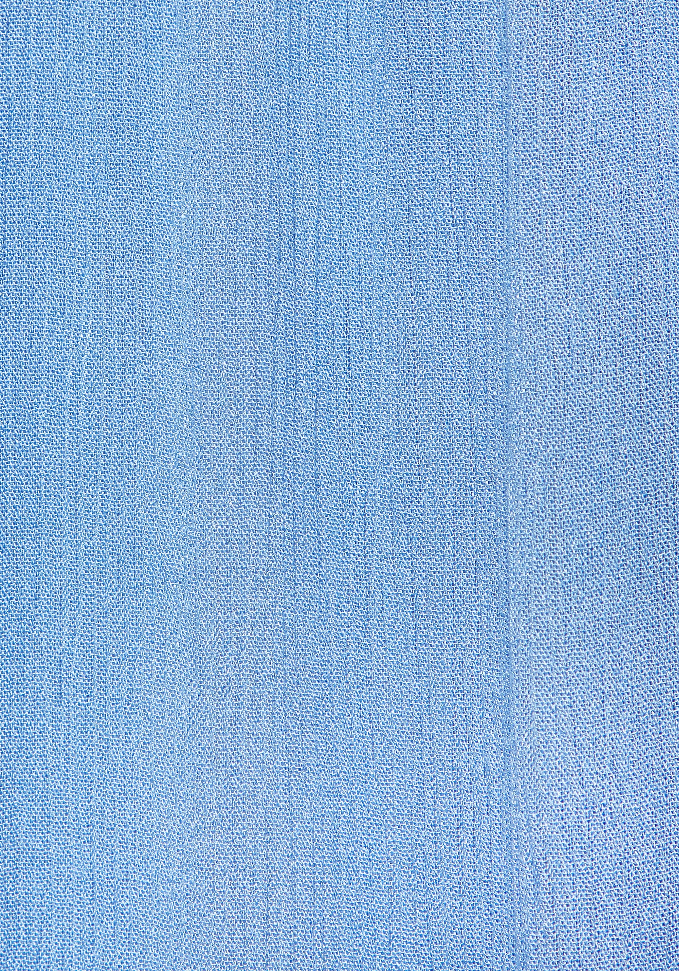 LASCANA Maxikleid mit tiefem Ausschnitt aus gekreppter Viskose