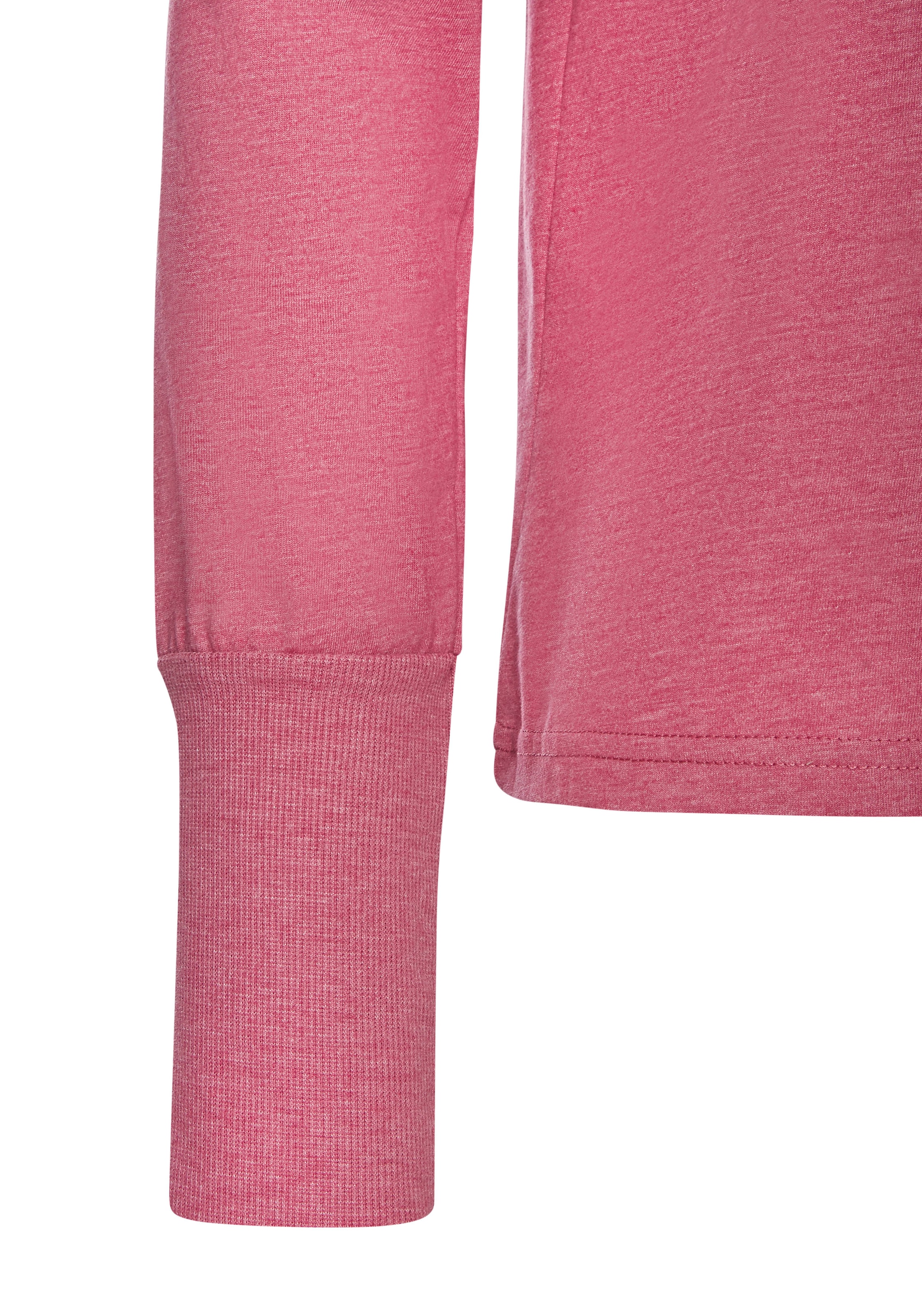 Elbsand T-shirt à manches longues »Ingrun« mit Logodruck vorne, Langarmshirt aus Baumwoll-Mix, sportlich-casual
