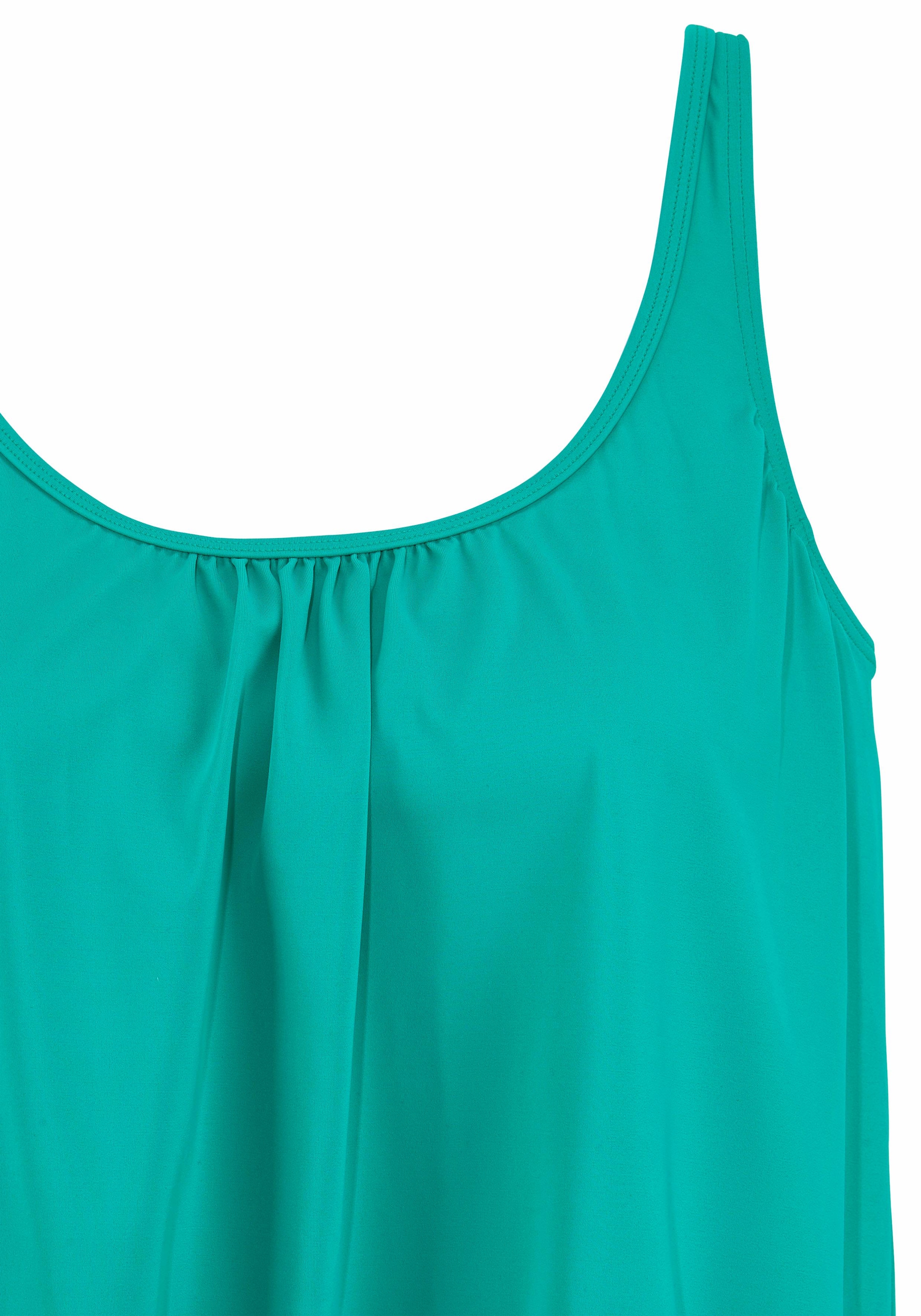 LASCANA Oversize-Tankini, Miederverstärkung am Cup, Unterbrustgummi rundum, verstellbare Träger
