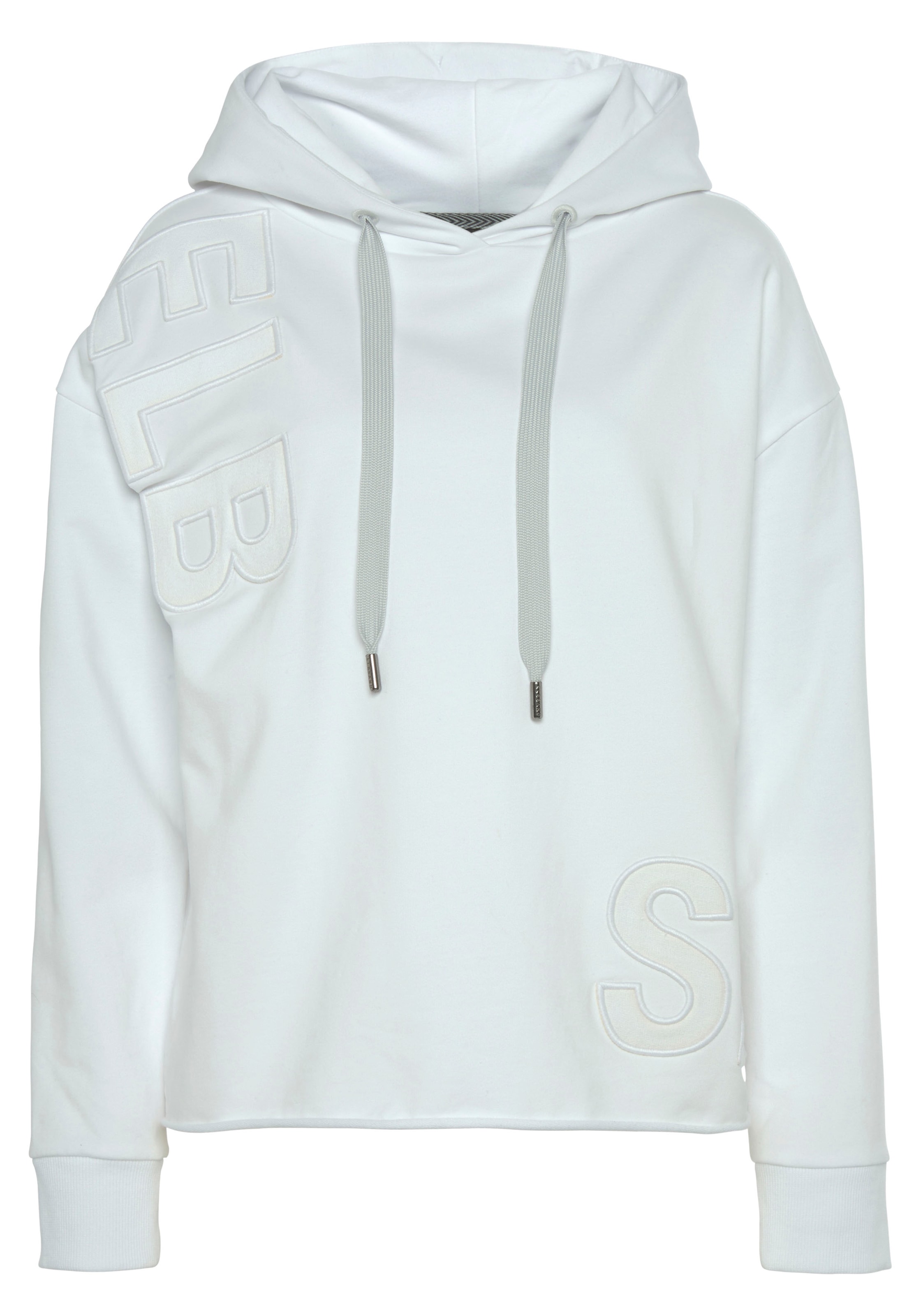 Elbsand Kapuzensweatshirt »Elgin«, mit Logostickerei, lockerer Hoodie aus elastischer Baumwolle