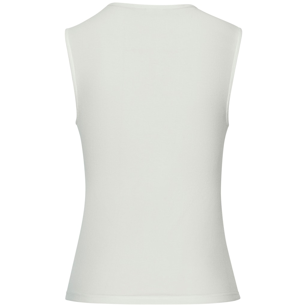 LASCANA Ripptanktop, mit Karree-Ausschnitt, elastisches Damentop, Basic, elegant