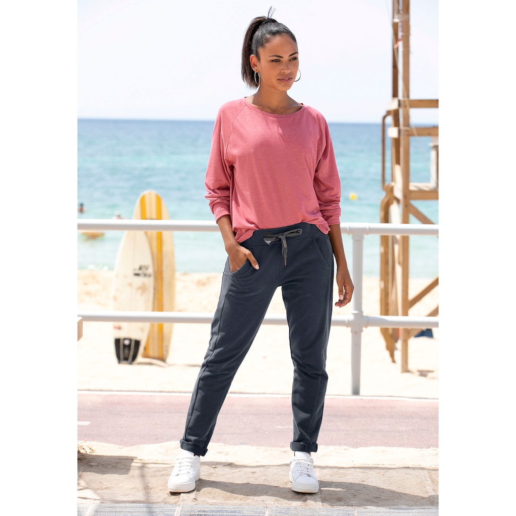 Elbsand Sweathose »Brinja«, mit Logoprint am Bund und Taschen, Jogginghose, Relaxhose