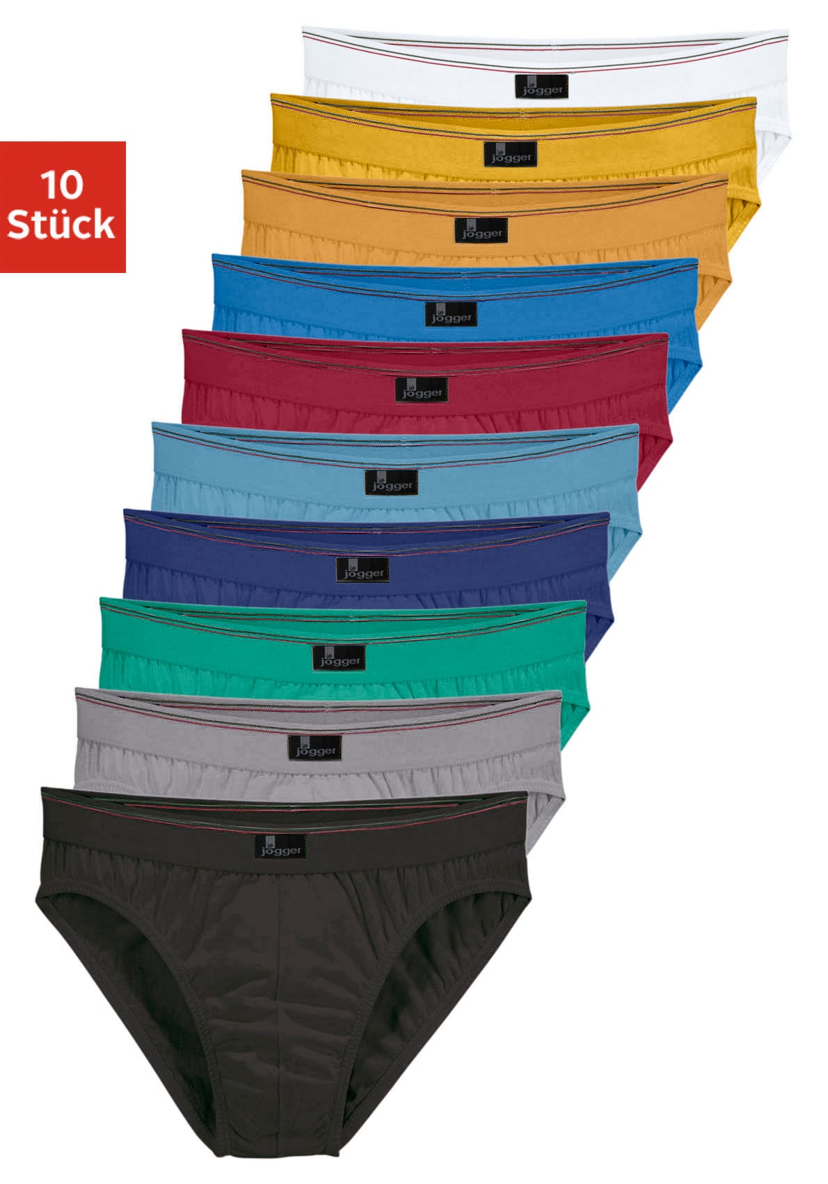 le jogger® Slip Packung, 10 Stk. nur einfarbig