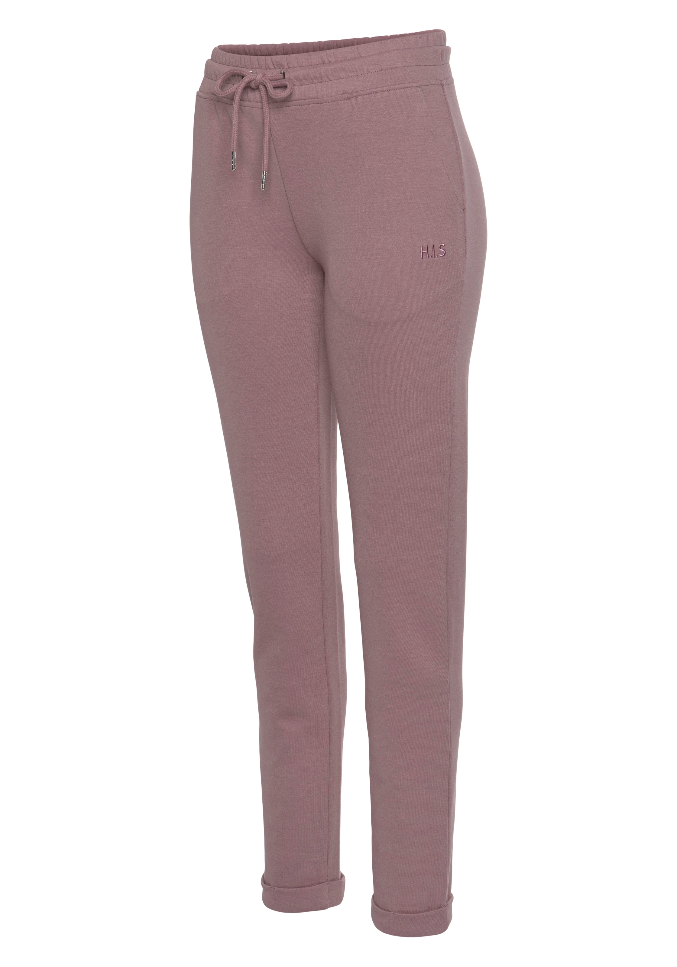 H.I.S Sweathose, Schlupfhose mit kleinem Aufschlag am Saum, Loungewear