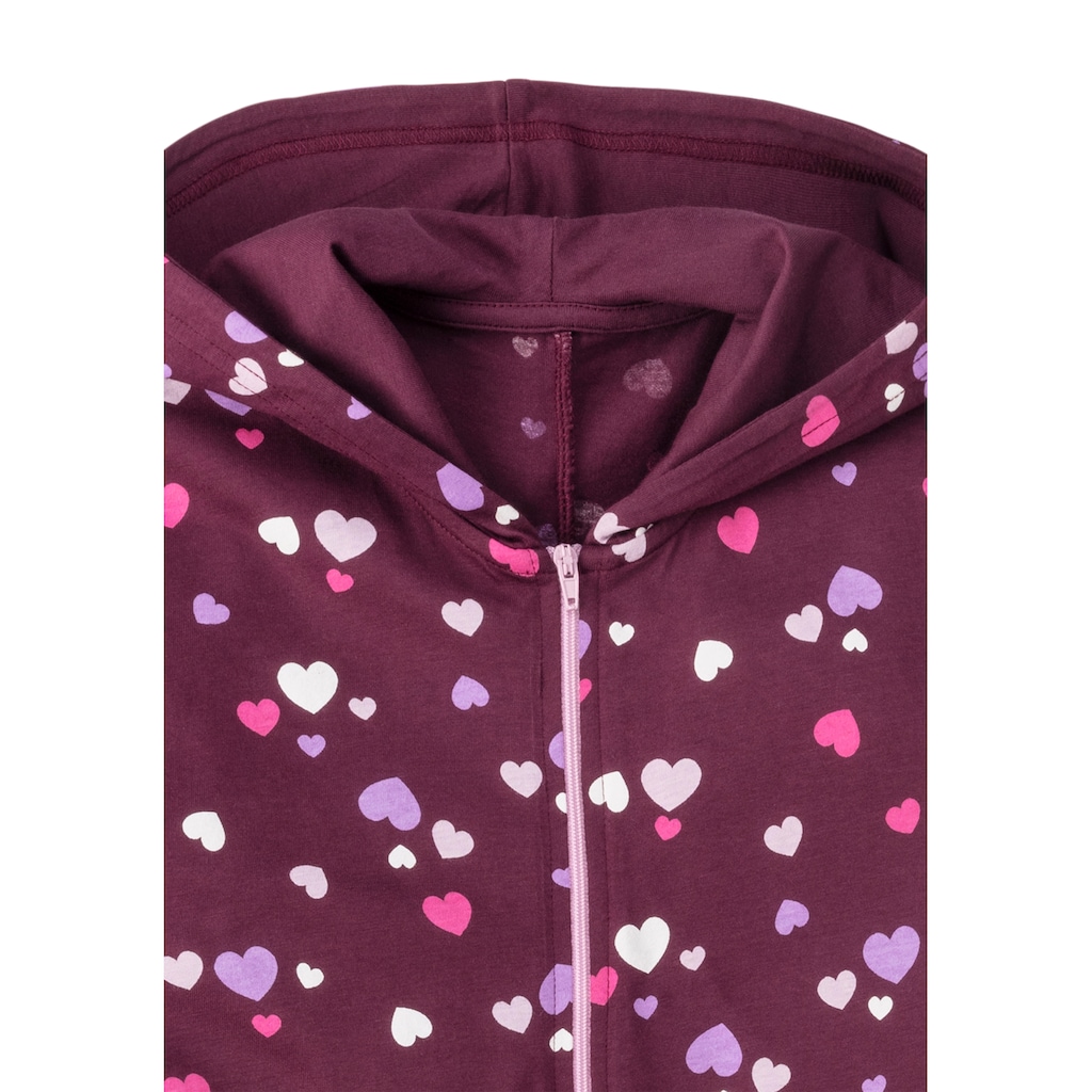 Vivance Overall, toller Einteiler zum Relaxen, mit Herzen bedruckt