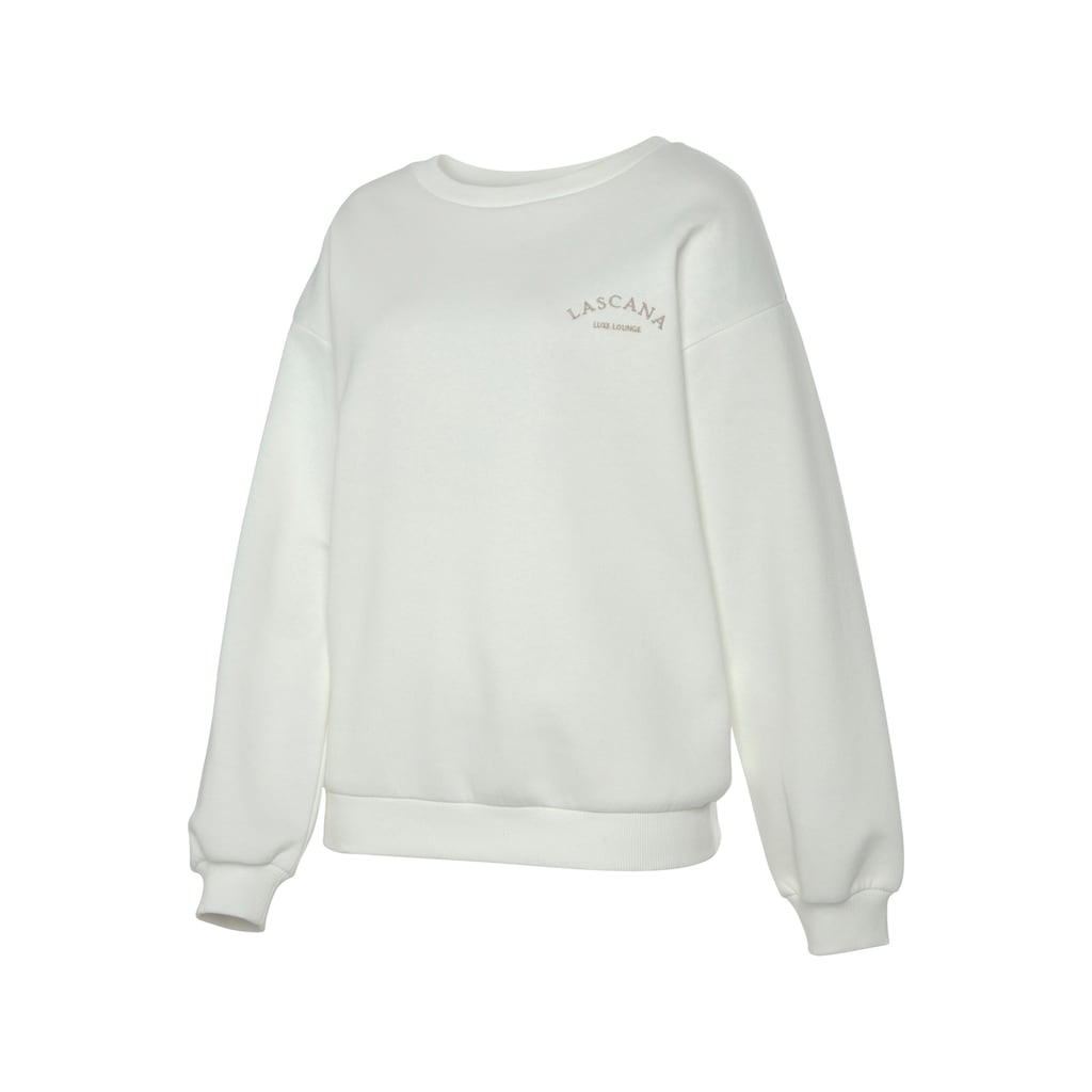 LASCANA Sweatshirt, mit weiten Ärmeln, Loungewear