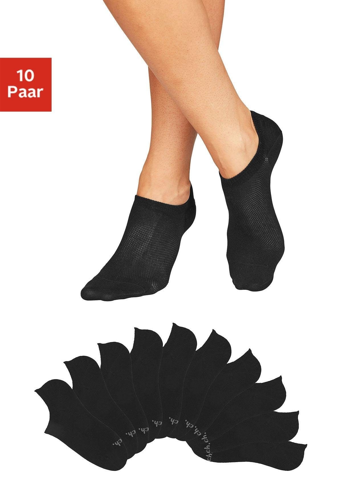 Bench. Sneakersocken Packung, 10 Stk. tlg. mit Pikeestruktur