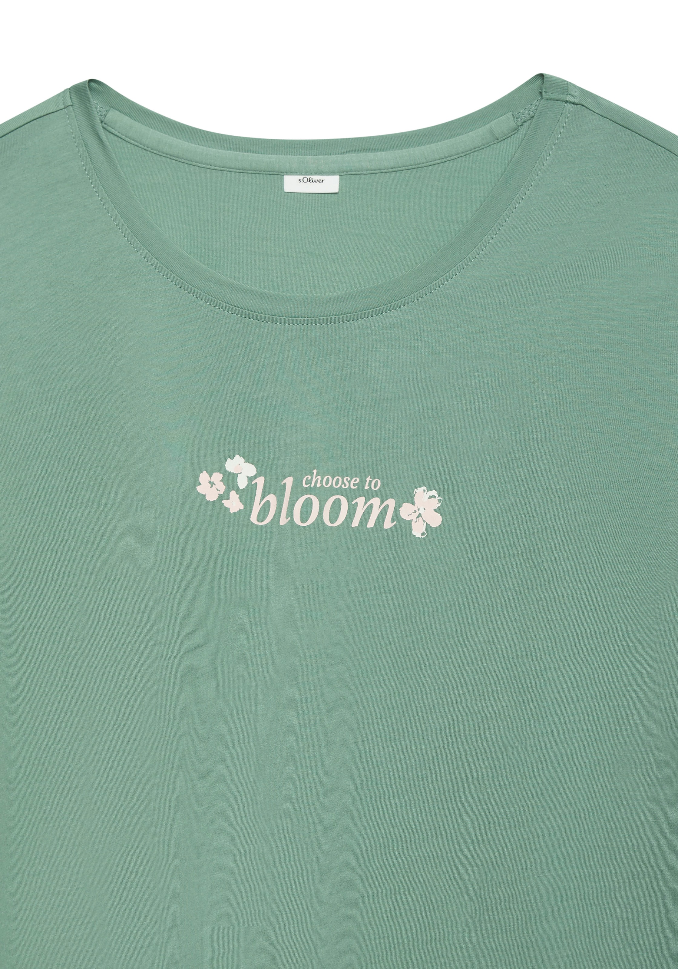 s.Oliver Pyjamaoberteil, Mit kleinem Frontprint
