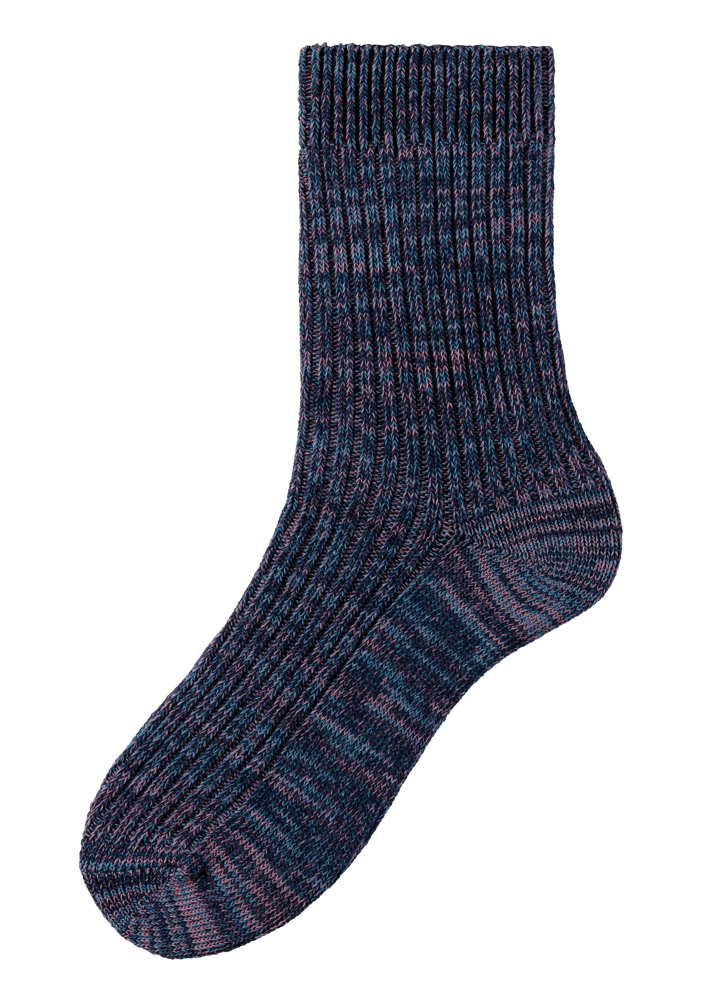 LASCANA Socken, (Packung, 5 Paar), gestrickt mit farbigen Garnen