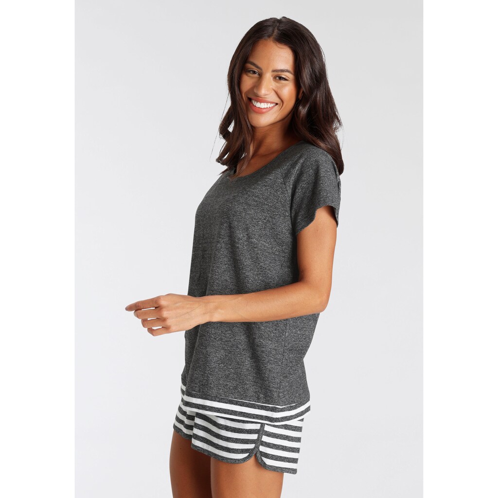 Vivance Dreams Shorty, (2 tlg.), mit Streifen-Details