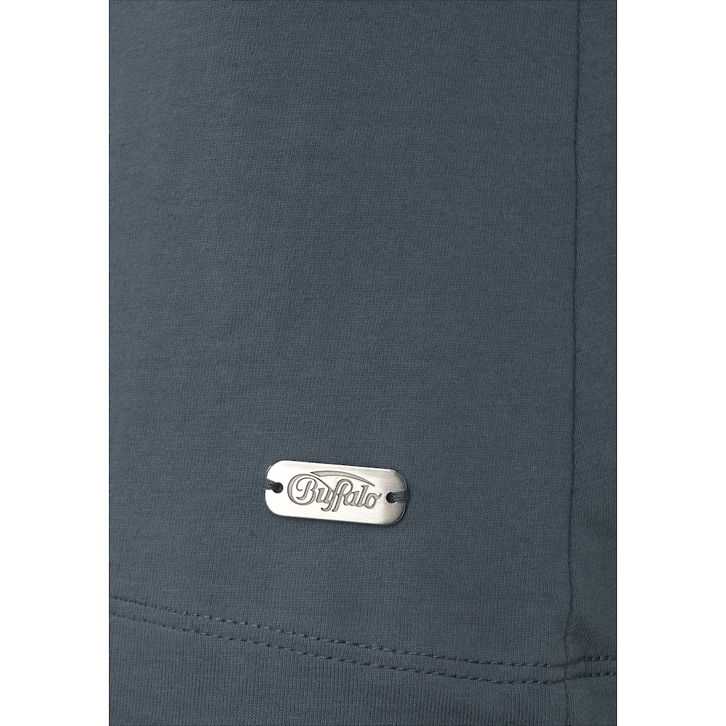 Buffalo Shorty, (2 tlg.), mit gemusterter Shorts und softem Basic T-Shirt