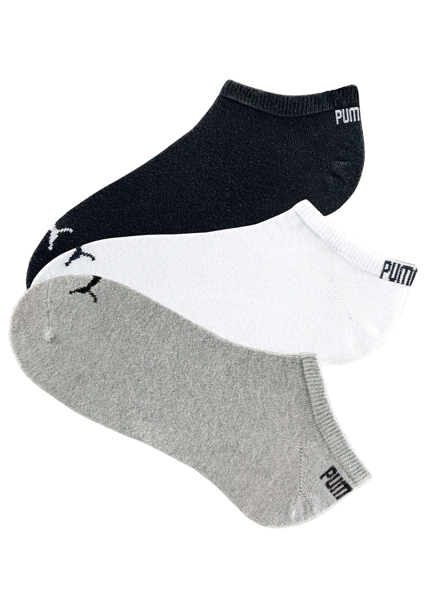 PUMA Sneakersocken »PU Sneaker Socks 6-pack« Packung, 6 Paar tlg. mit eingestricktem Markenlogo