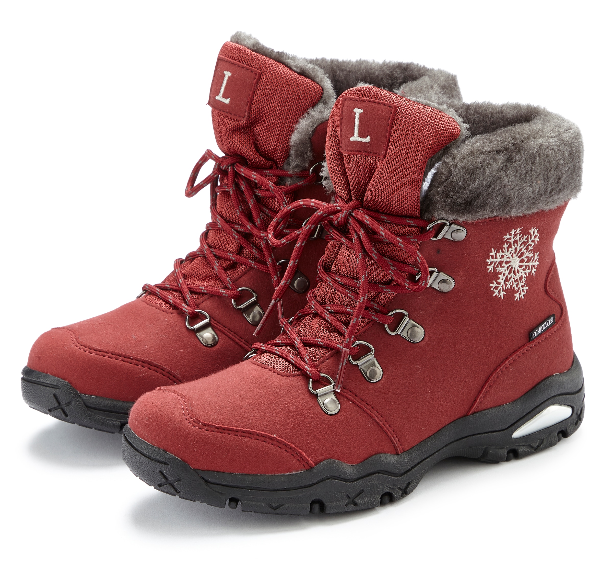 LASCANA Winterstiefelette »Winterboots, Outdoorstiefelette, Stiefel, Stiefelette« mit wind-& wasserabweisender Tex-Membran