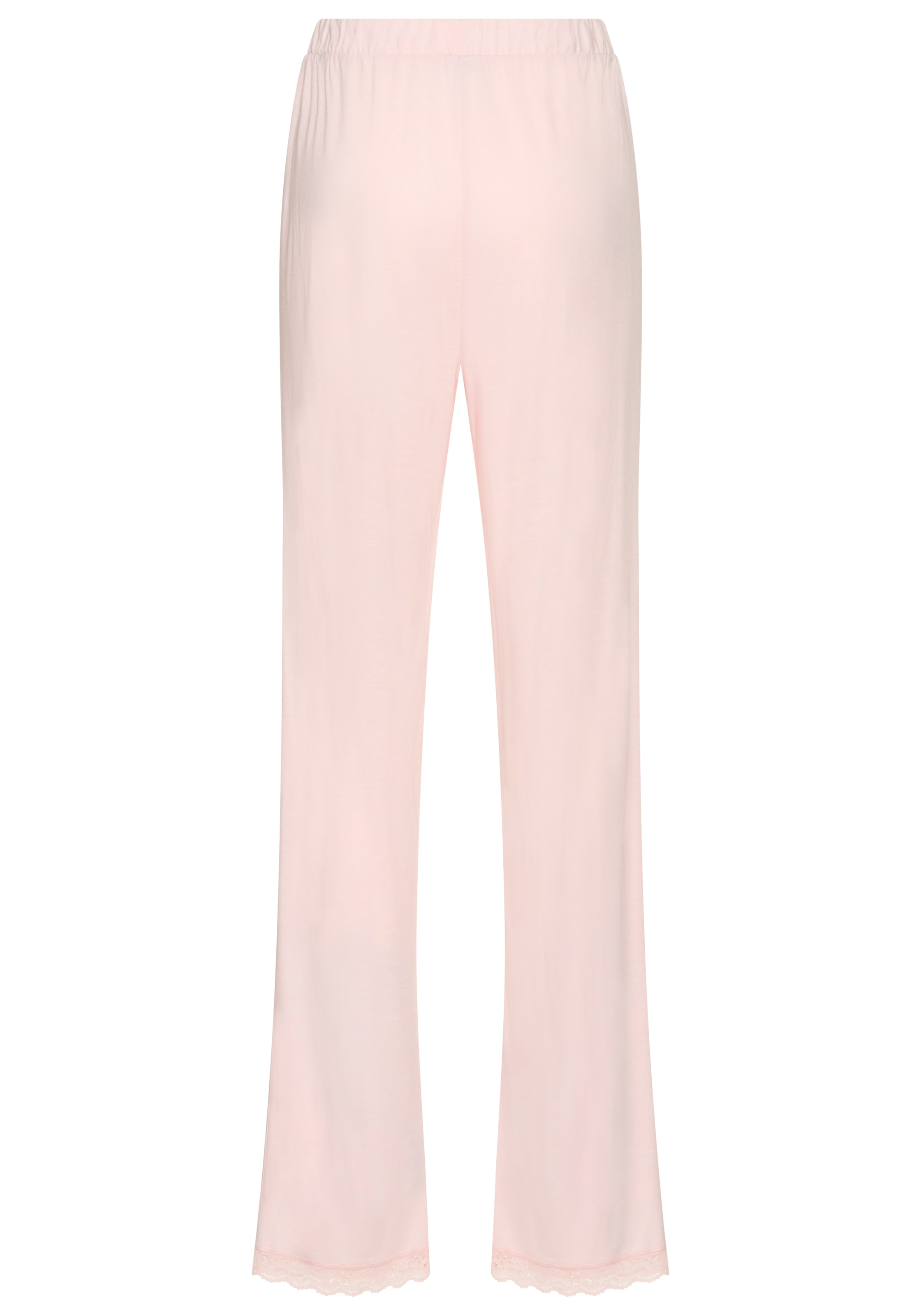 LASCANA Schlafhose  mit Spitzenbesatz  am Beinaum