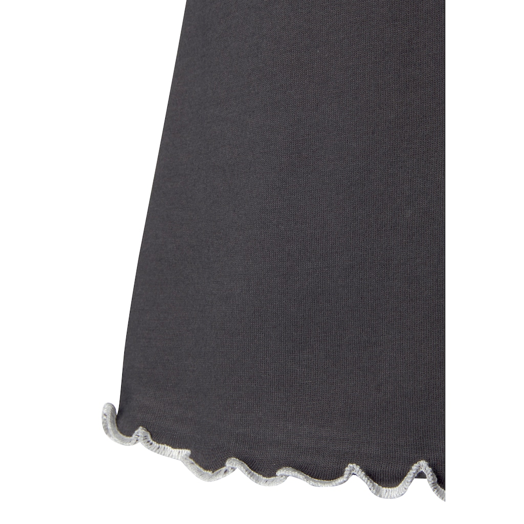 LASCANA Sleepshirt, mit Wellensaum
