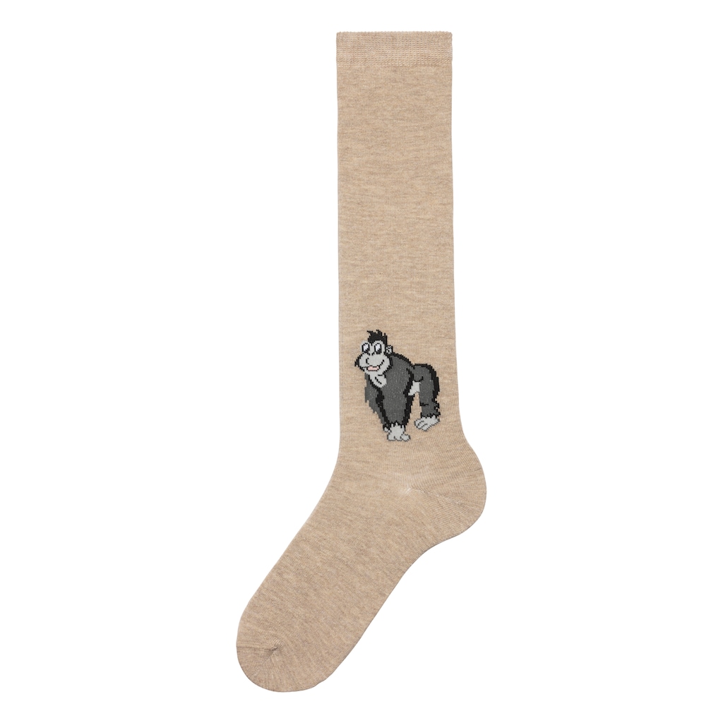 H.I.S Kniestrümpfe, (Packung, 5 Paar), mit eingestricktem Moriv