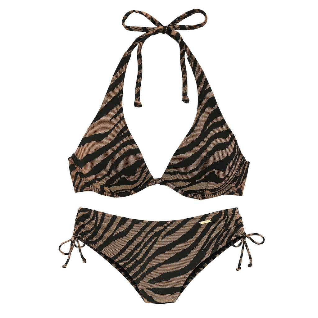 Bruno Banani Bügel-Bikini, in zweifarbiger Animal-Optik