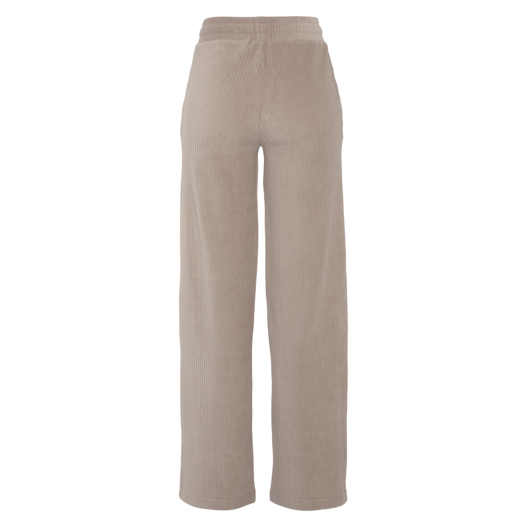 Vivance Homewearhose, mit breiter elastischen Cord Struktur, Loungewear