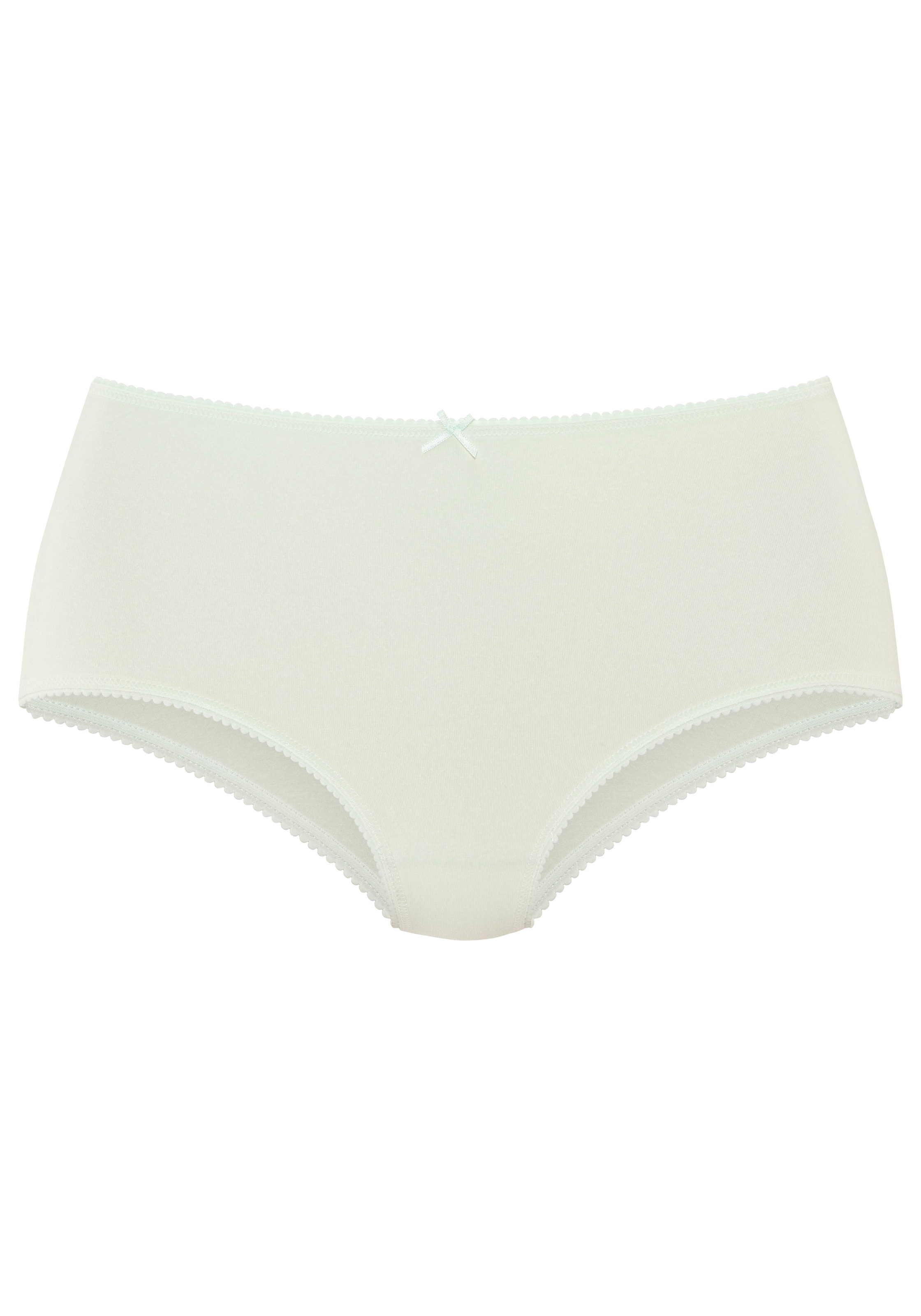 Vivance Taillenslip mit kleiner Häkelkante, elastische Baumwollmischung