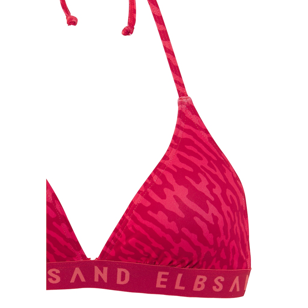 Elbsand Triangel-Bikini, mit Markenschriftzug