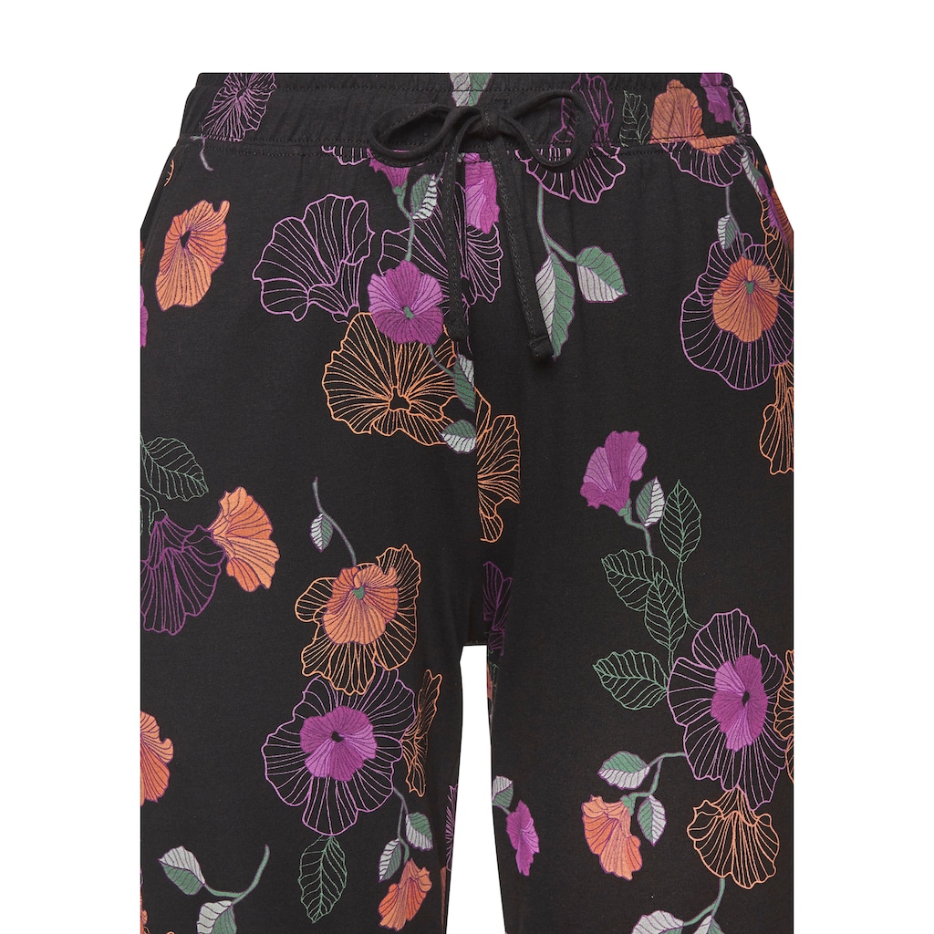 Vivance Dreams Pyjama, (2 tlg.), mit Blumen-Druck
