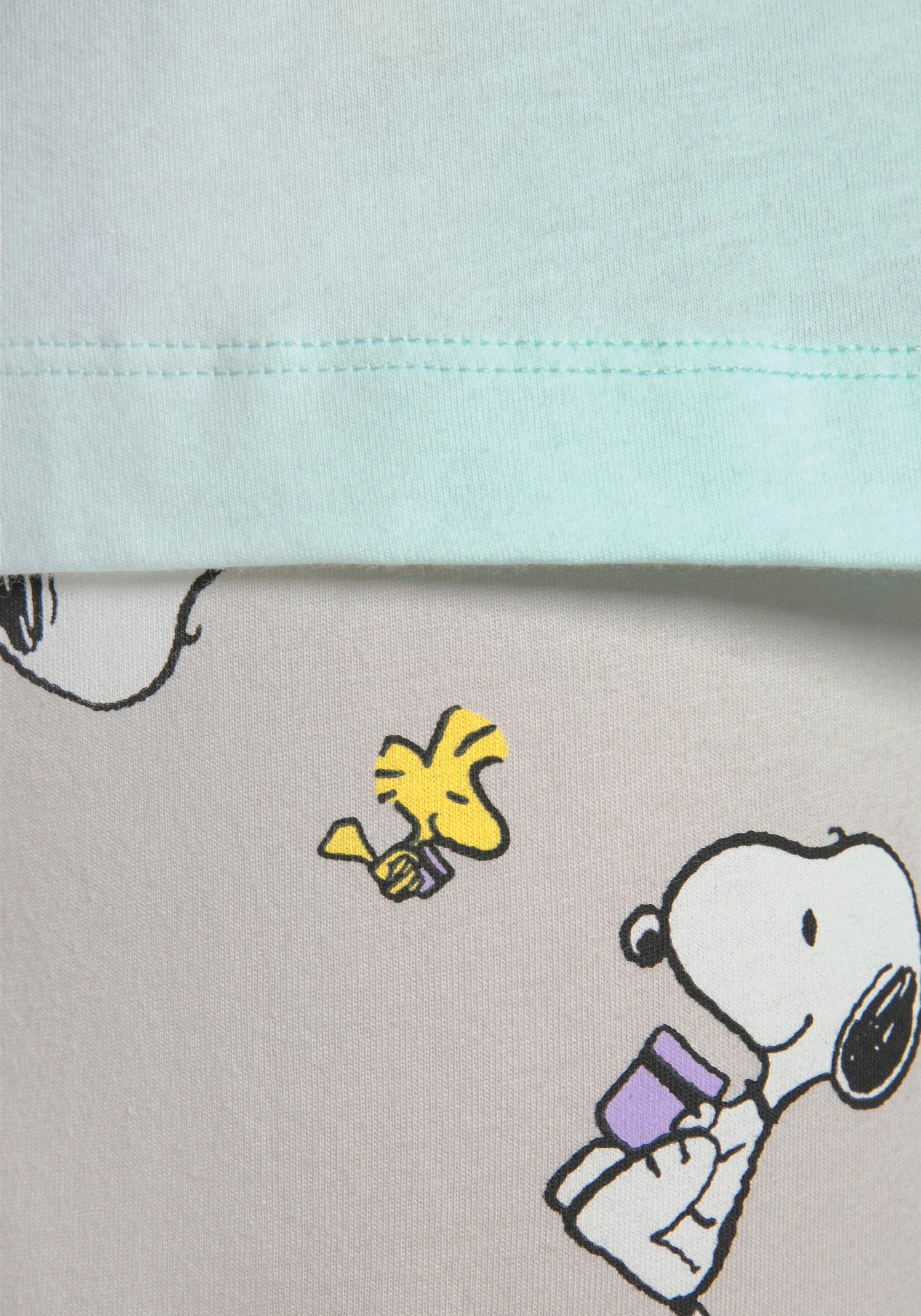 Peanuts Pyjama, (2 tlg.), mit Snoopy und Woodstock Druck