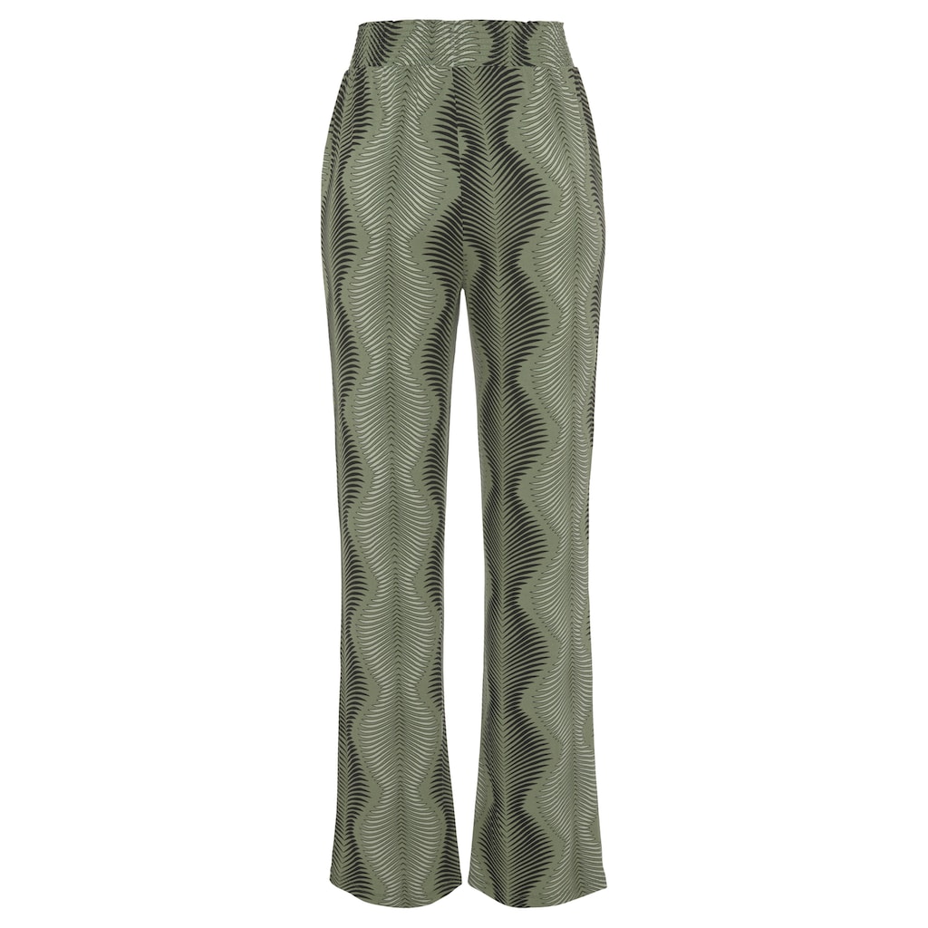 LASCANA Pyjamahose, mit graphischen Allover-Druck